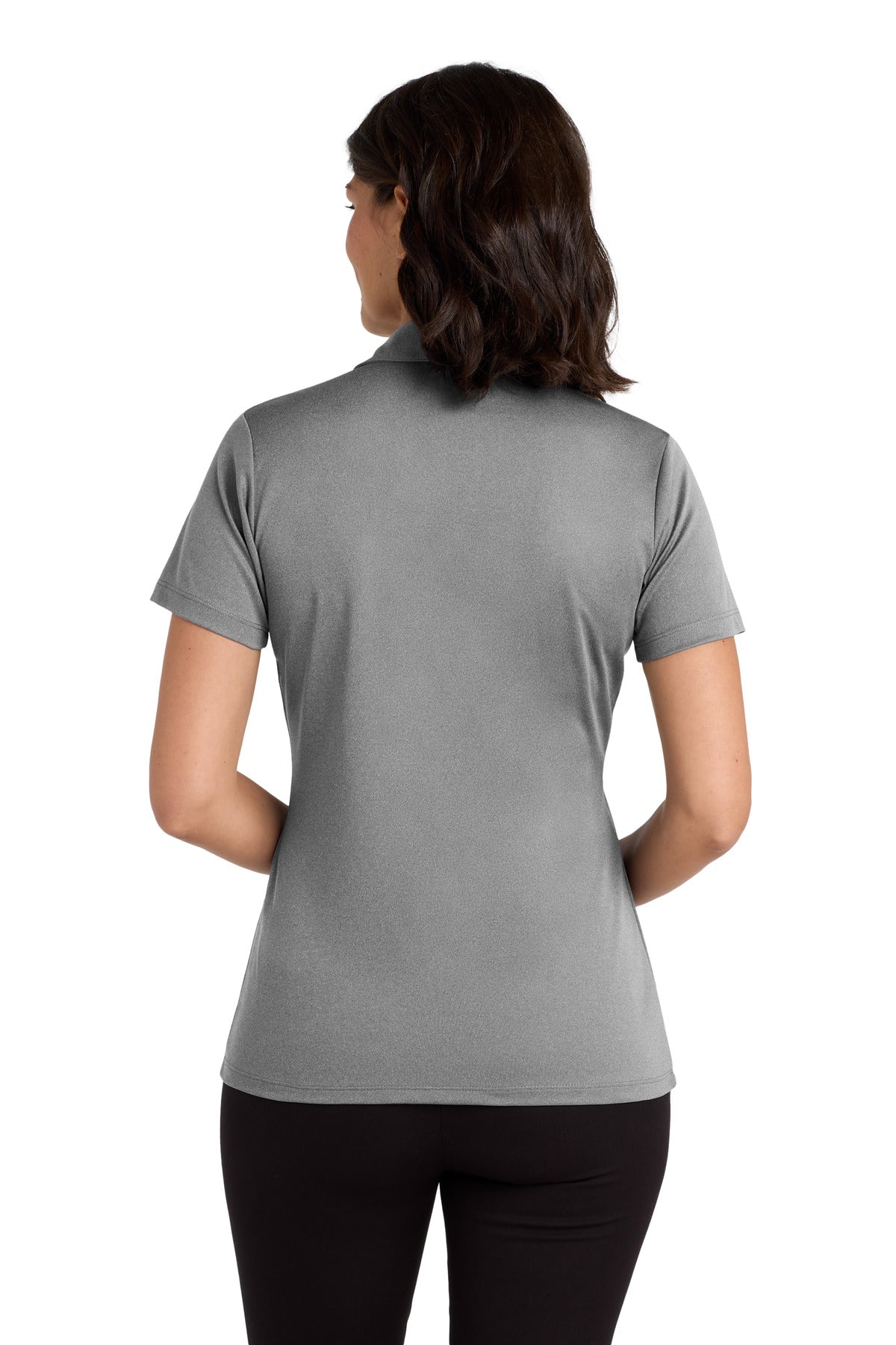 Port Authority Women's Heathered Silk Touch Performance Polo. LK542