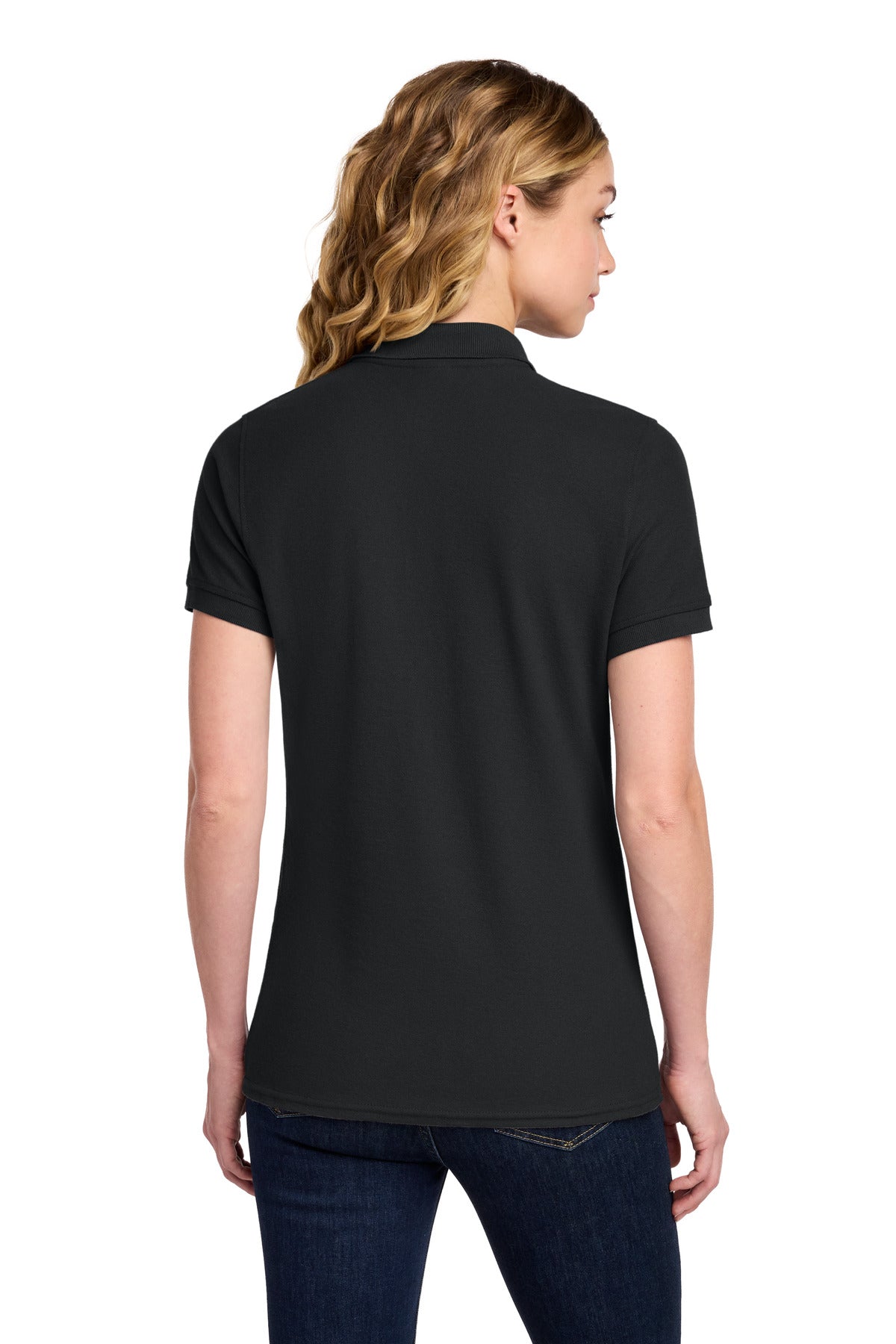 Port & Co Women's Core Blend Pique Polo. LKP155
