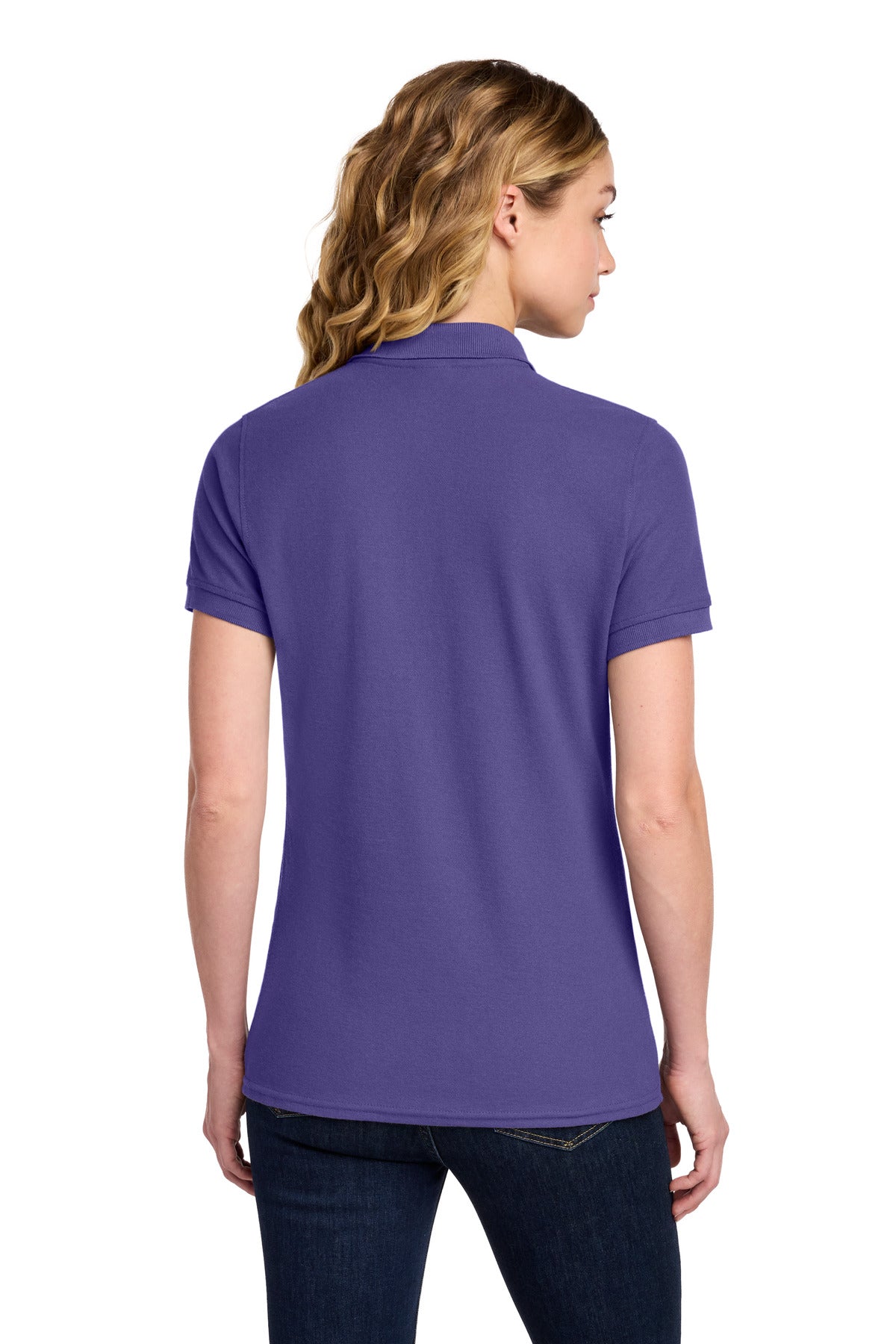 Port & Co Women's Core Blend Pique Polo. LKP155
