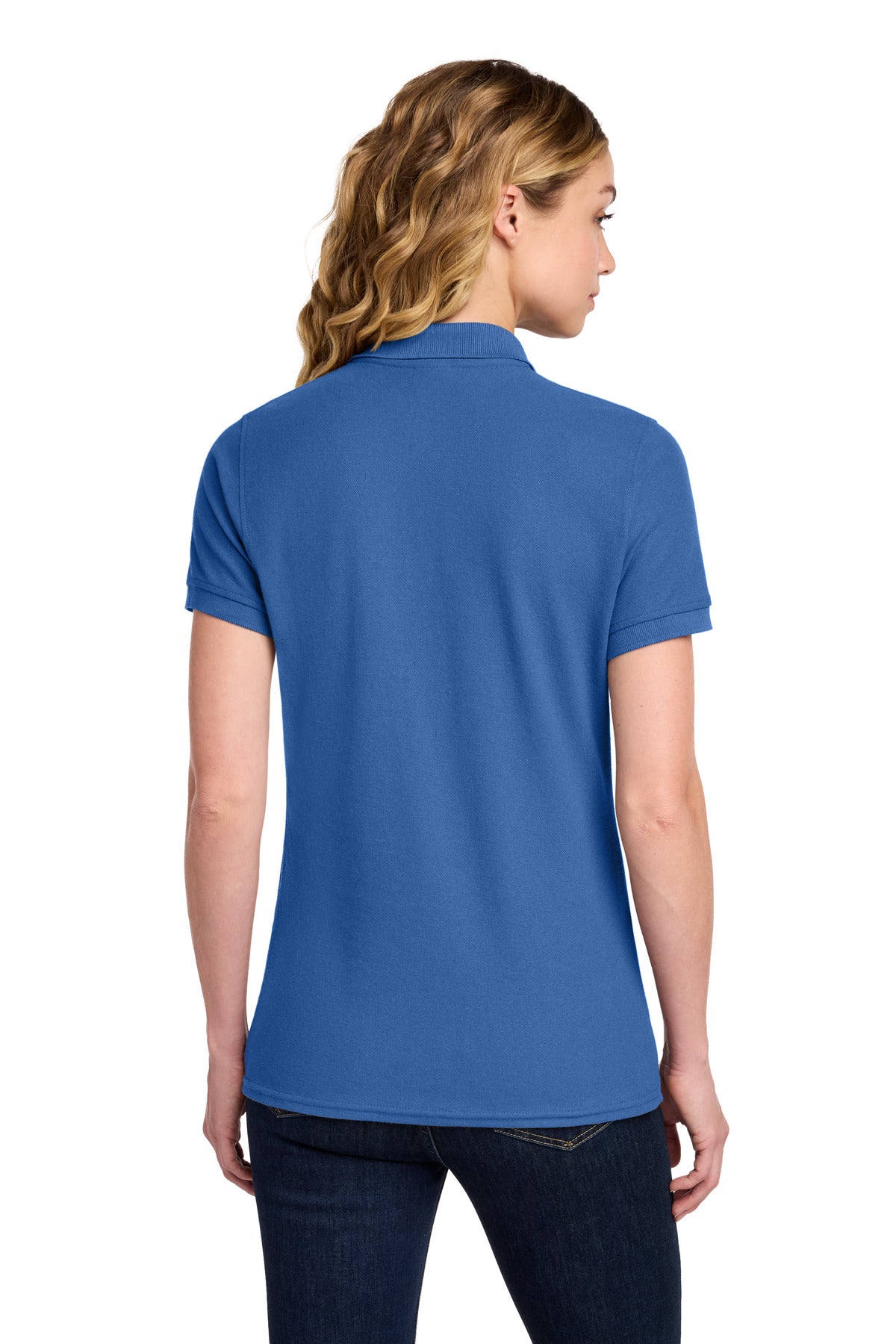 Port & Co Women's Core Blend Pique Polo. LKP155