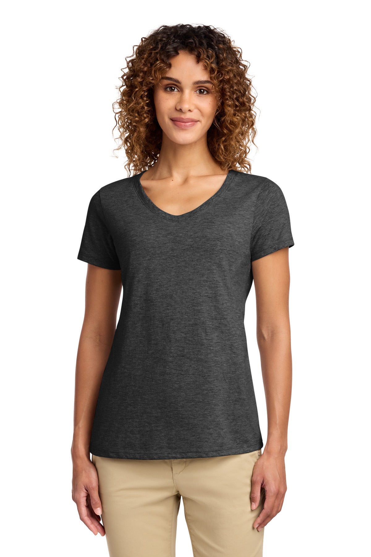 Port & Co Women's Fan Favorite V-Neck Tee. LPC450V