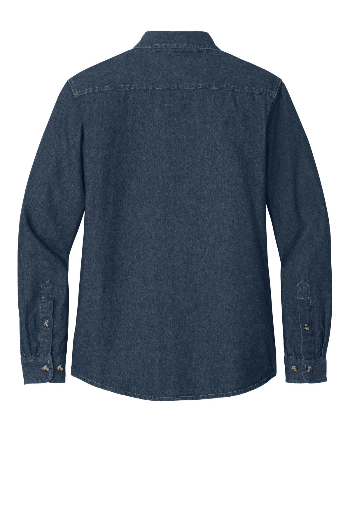 Port & Co Women's Long Sleeve Value Denim Shirt. LSP10