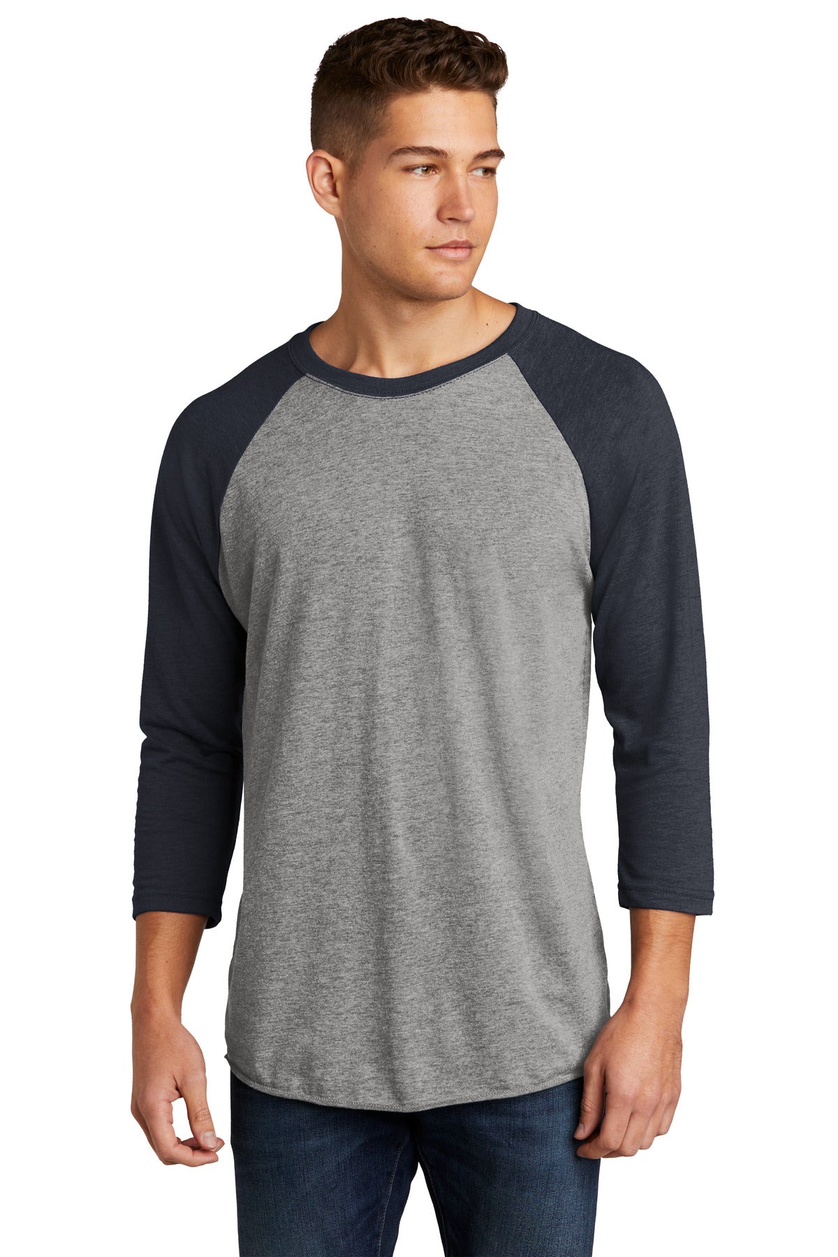 Next Level Apparel Adult Tri-Blend 3/4-Sleeve Raglan Tee. NL6051