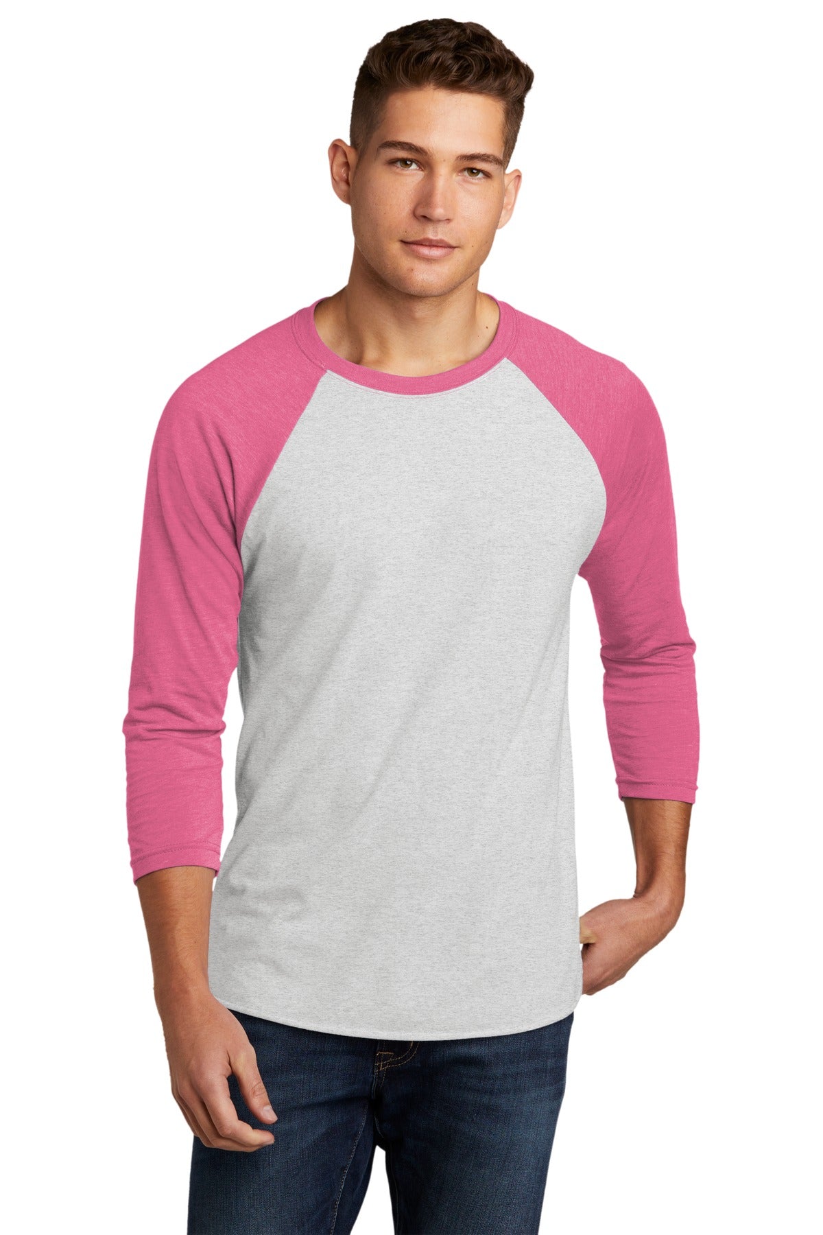 Next Level Apparel Adult Tri-Blend 3/4-Sleeve Raglan Tee. NL6051