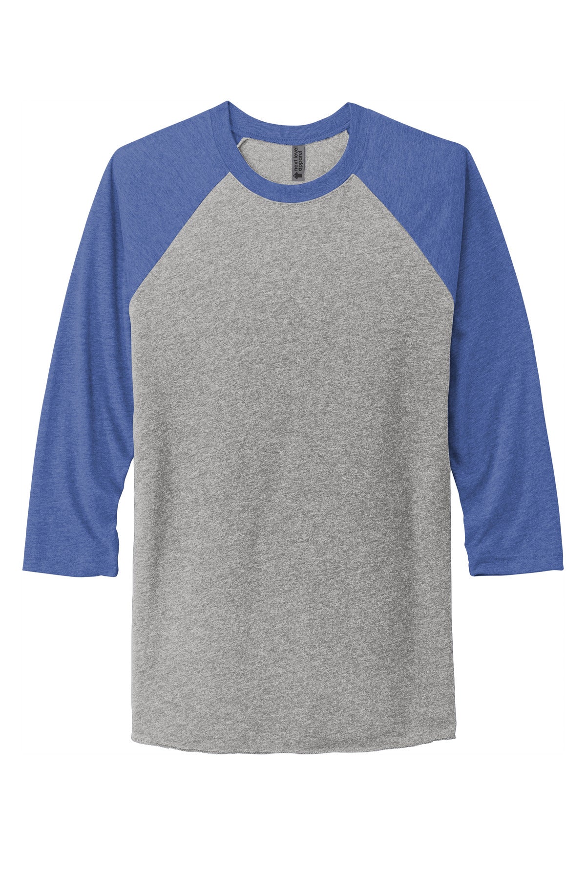 Next Level Apparel Adult Tri-Blend 3/4-Sleeve Raglan Tee. NL6051