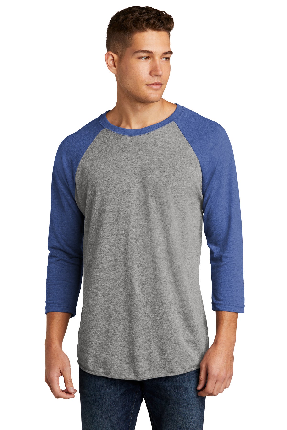 Next Level Apparel Adult Tri-Blend 3/4-Sleeve Raglan Tee. NL6051