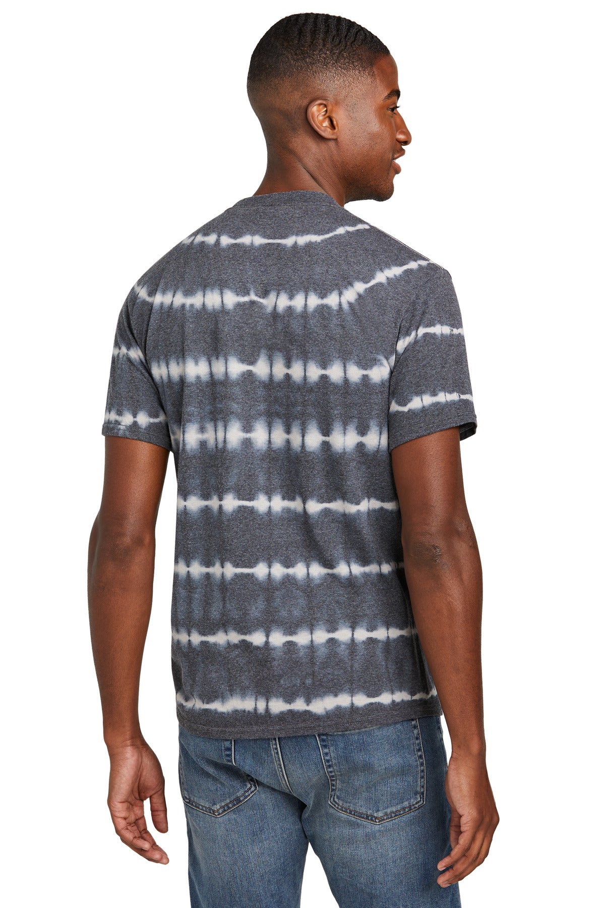 Port & Co Allover Stripe Tie-Dye Tee PC142