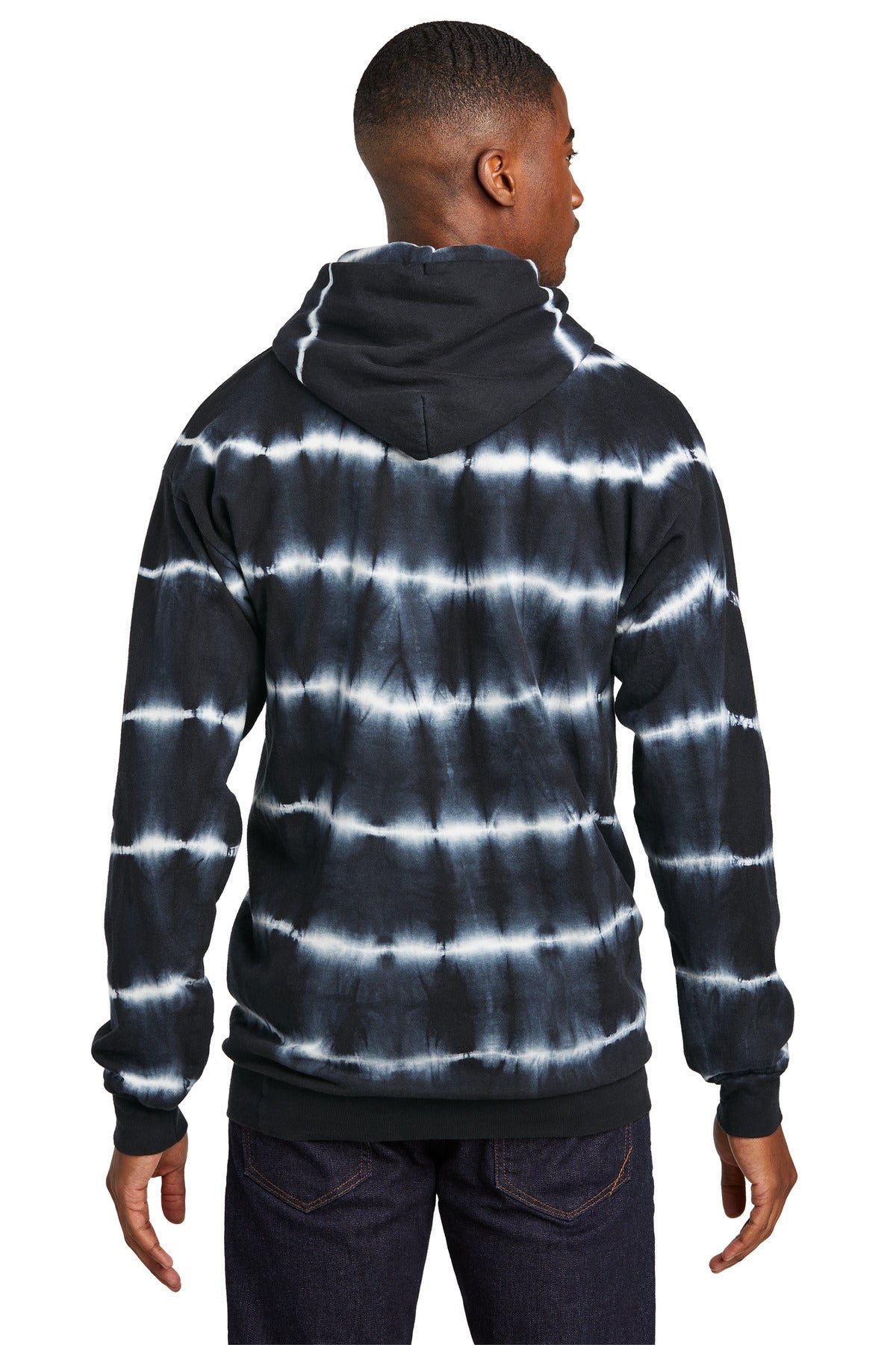Port & Co Allover Stripe Tie-Dye Fleece PC143