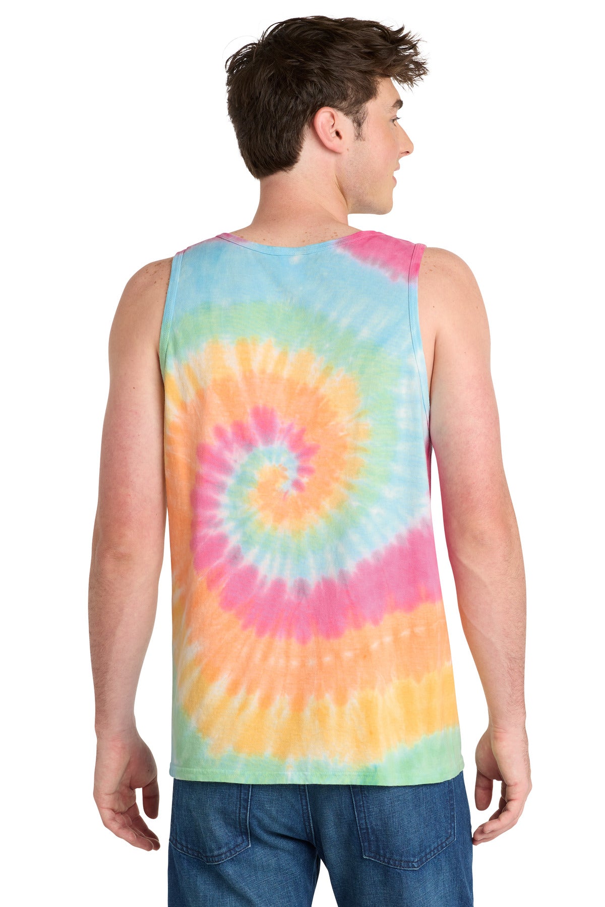 Port & Co Tie-Dye Tank Top. PC147TT