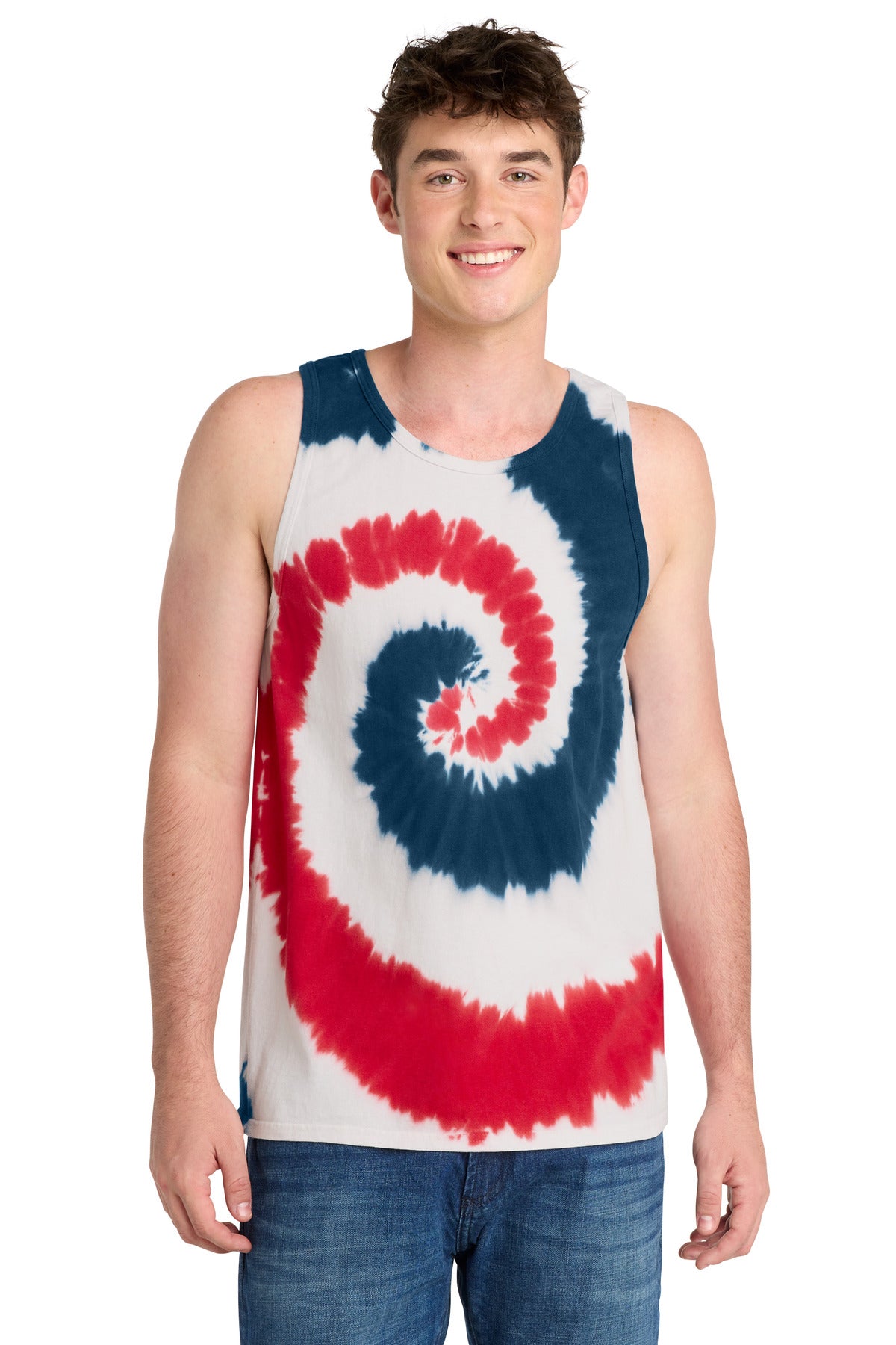 Port & Co Tie-Dye Tank Top. PC147TT