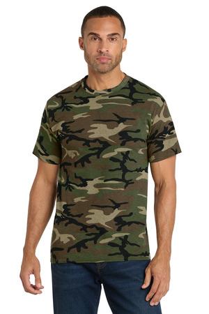 Port & Co Core Cotton Camo Tee. PC54C