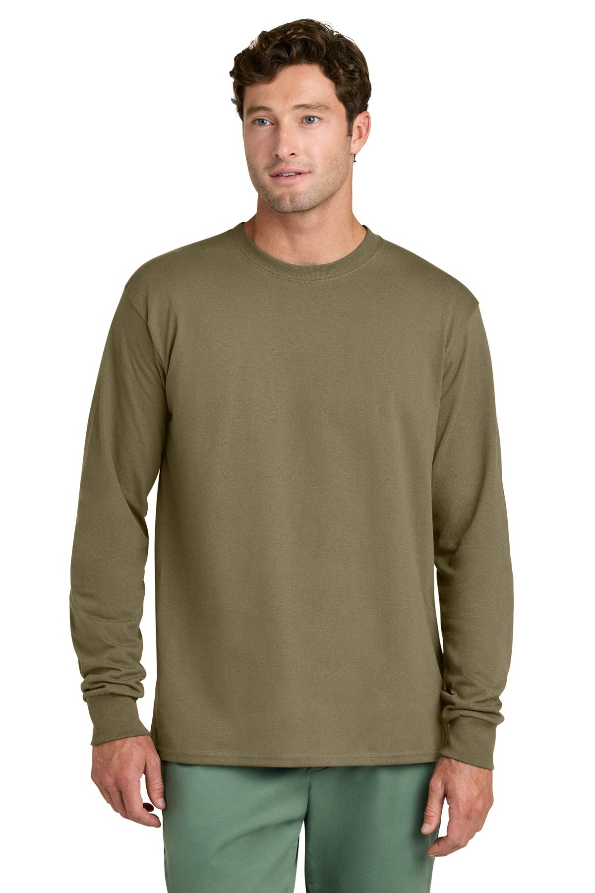 Port & Co Long Sleeve Core Cotton Tee. PC54LS