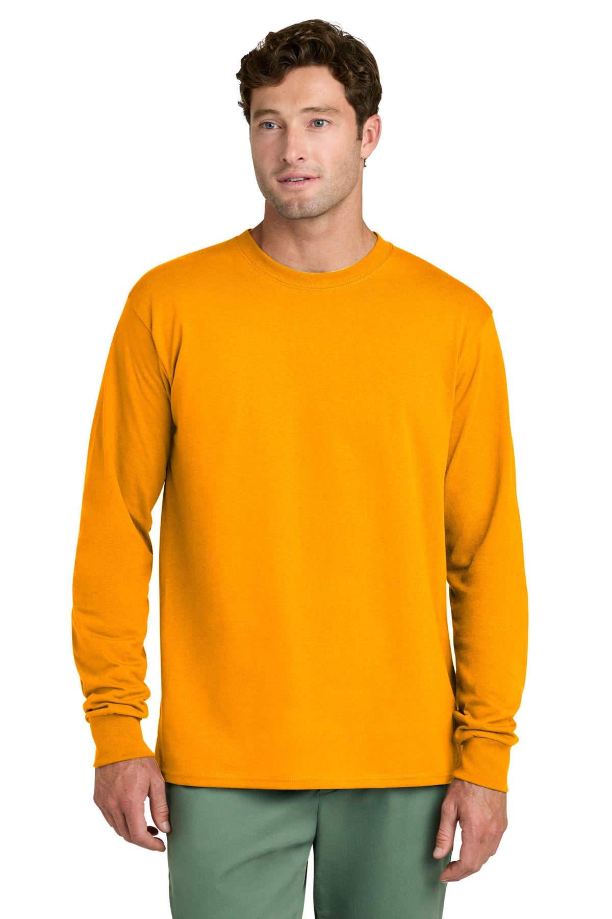 Port & Co Long Sleeve Core Cotton Tee. PC54LS