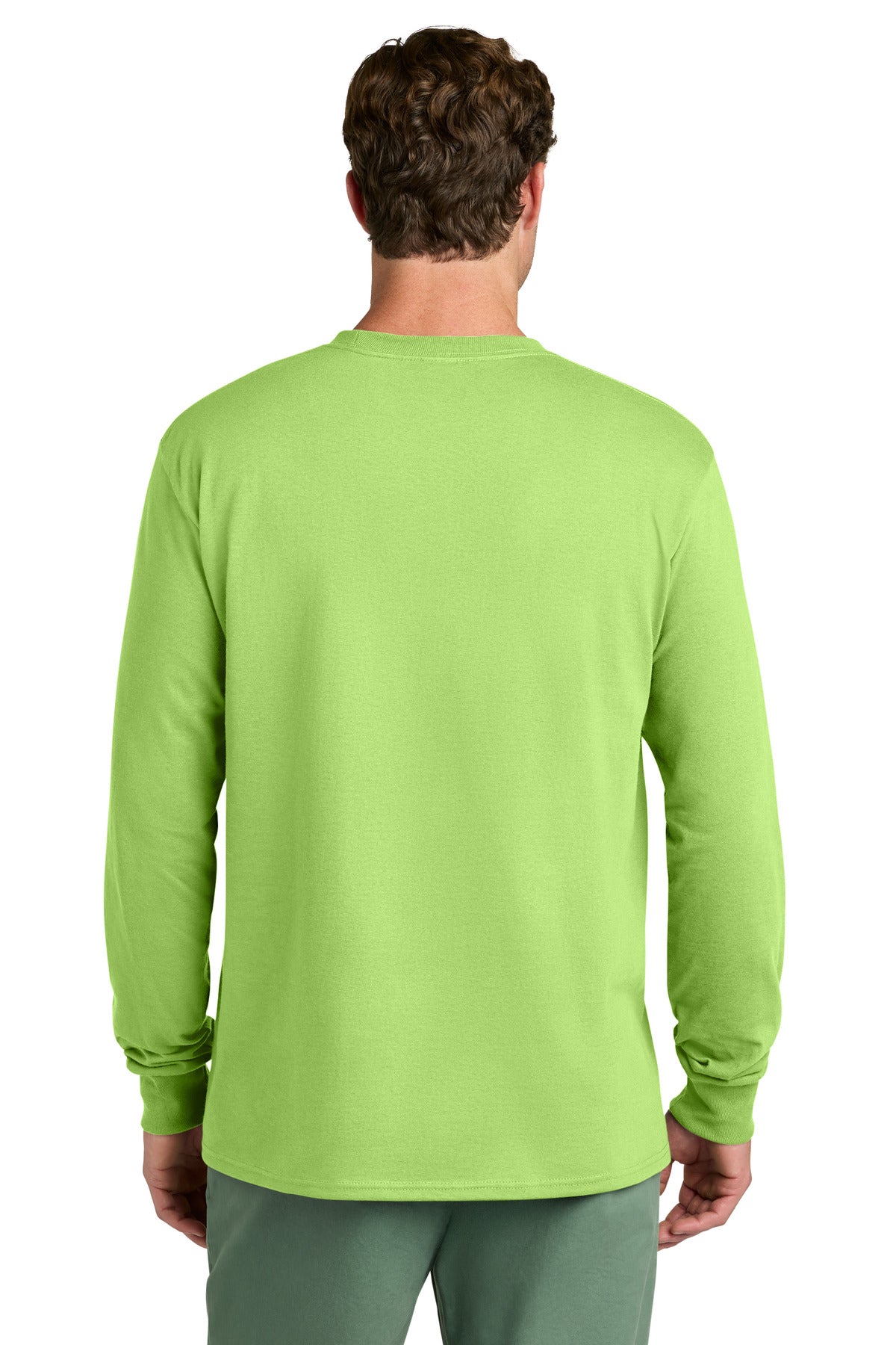 Port & Co Long Sleeve Core Cotton Tee. PC54LS