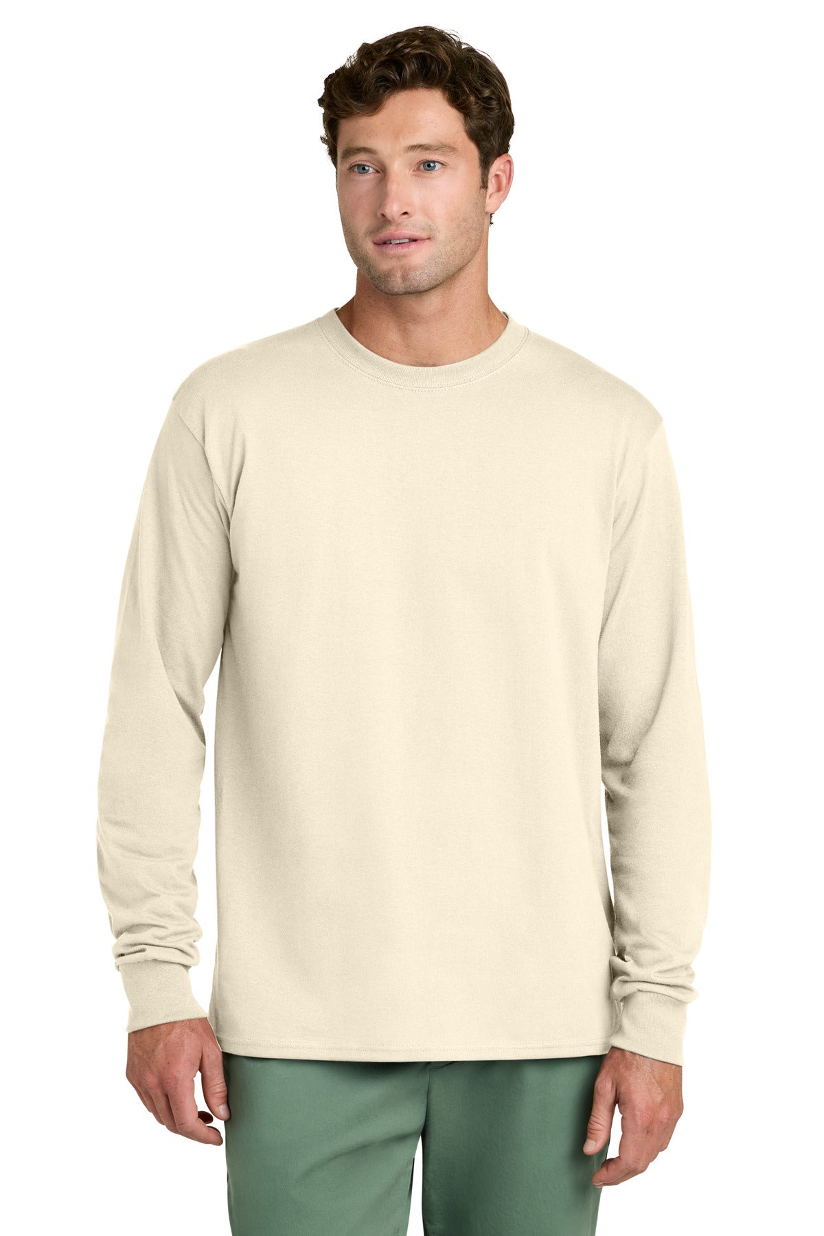 Port & Co Long Sleeve Core Cotton Tee. PC54LS