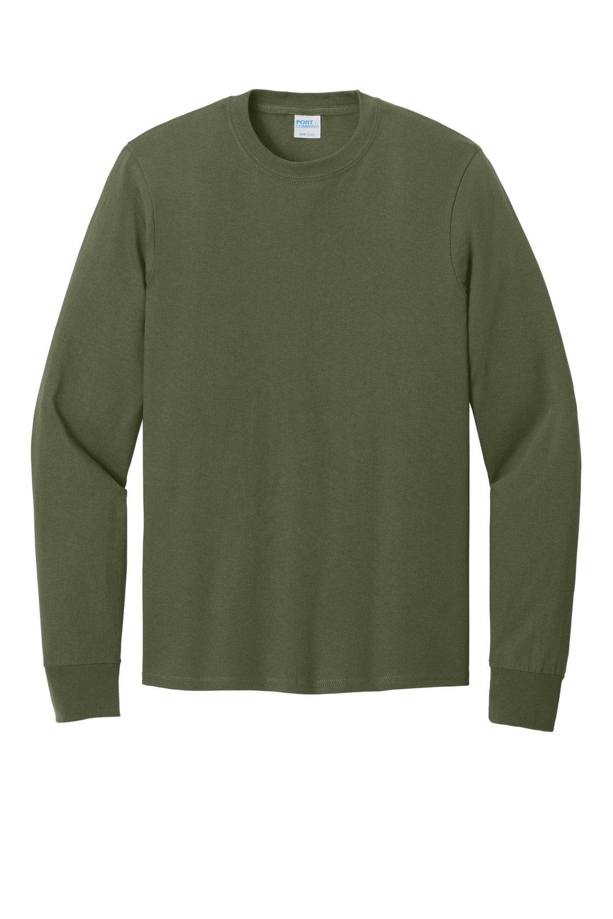 Port & Co Long Sleeve Core Cotton Tee. PC54LS