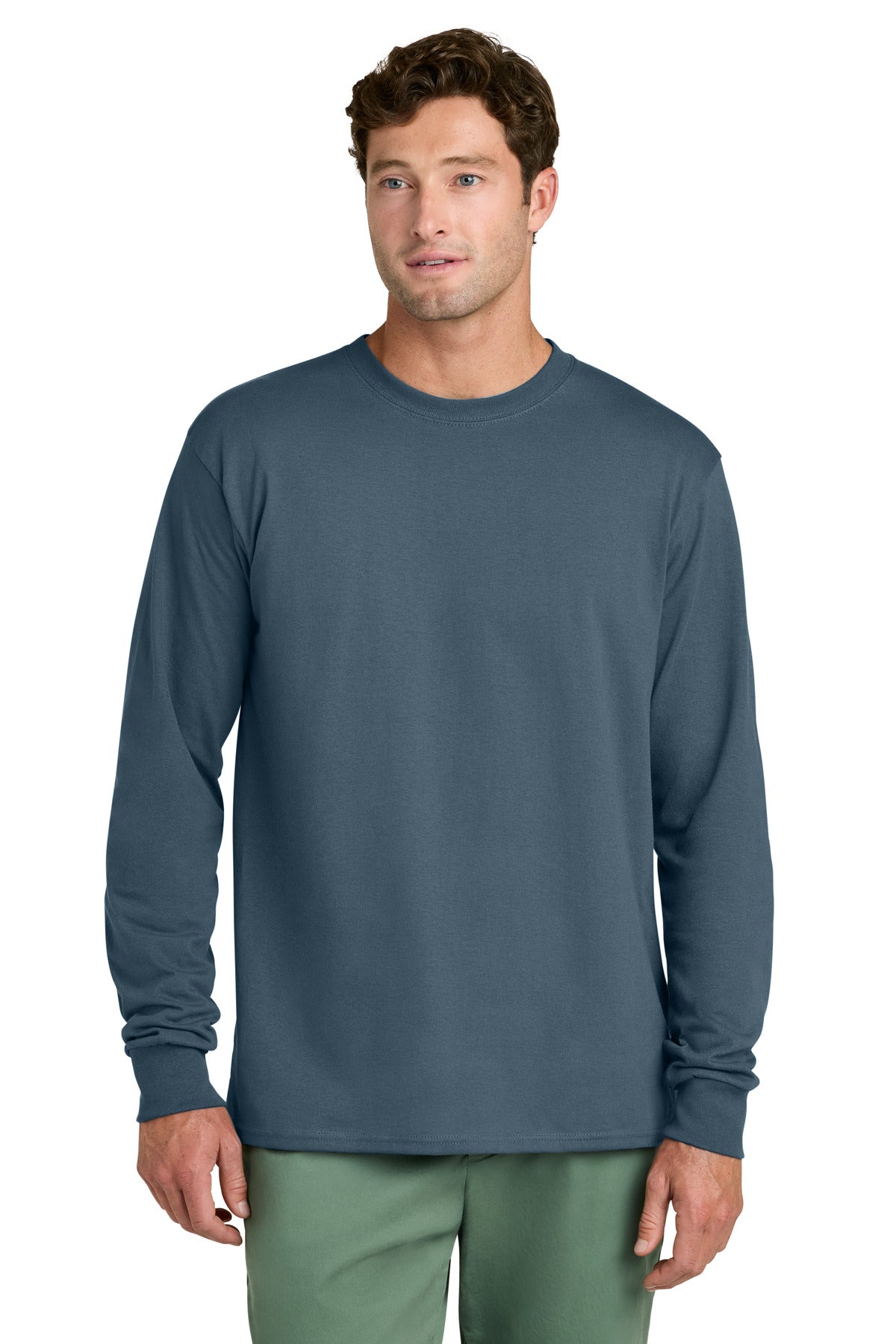 Port & Co Long Sleeve Core Cotton Tee. PC54LS