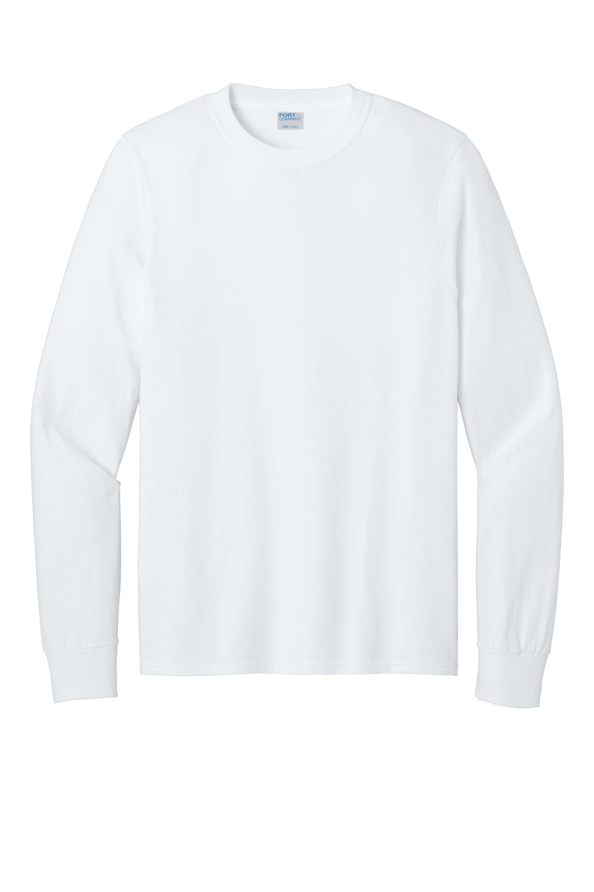 Port & Co Long Sleeve Core Cotton Tee. PC54LS