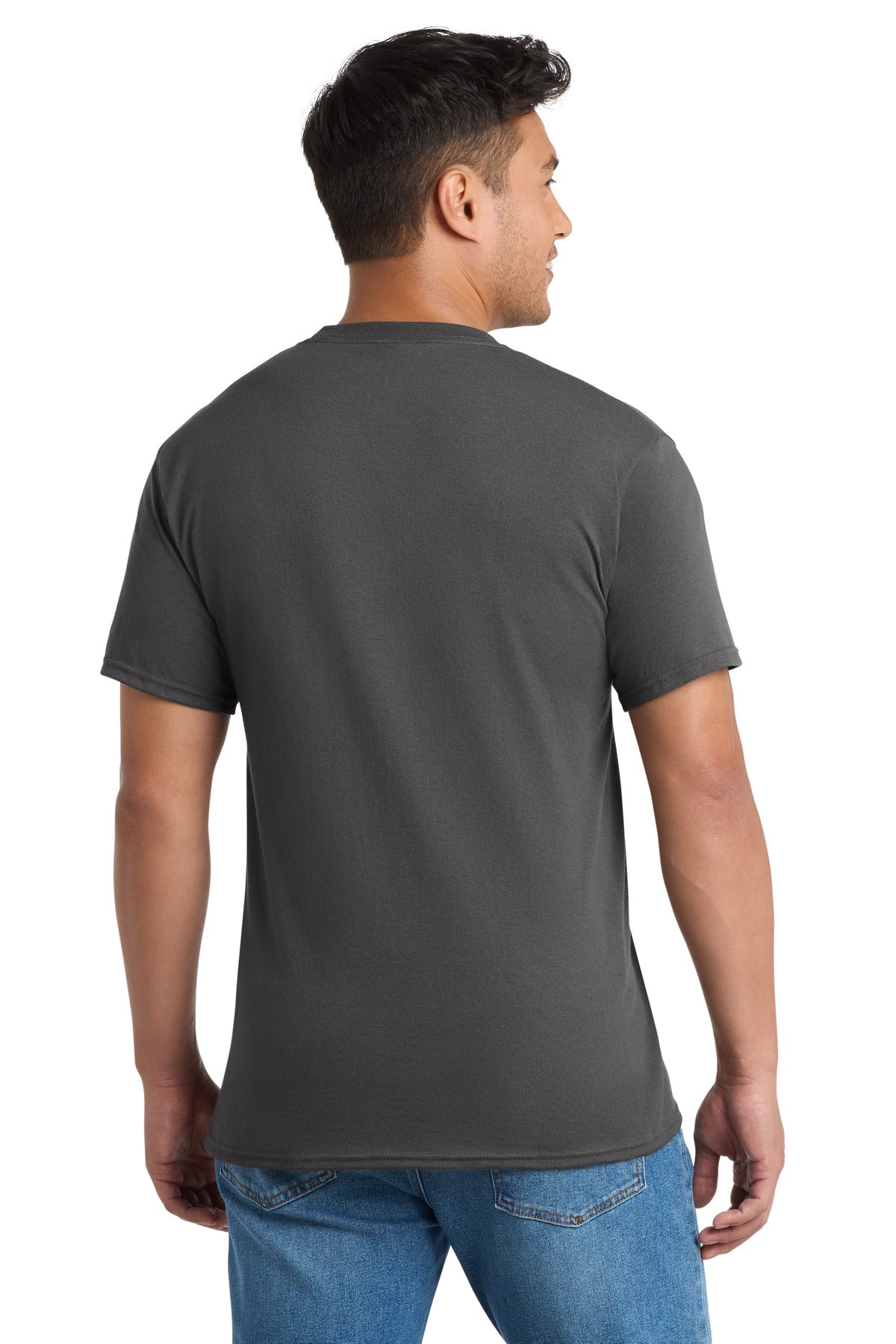 Port & Co Core Blend Pocket Tee. PC55P