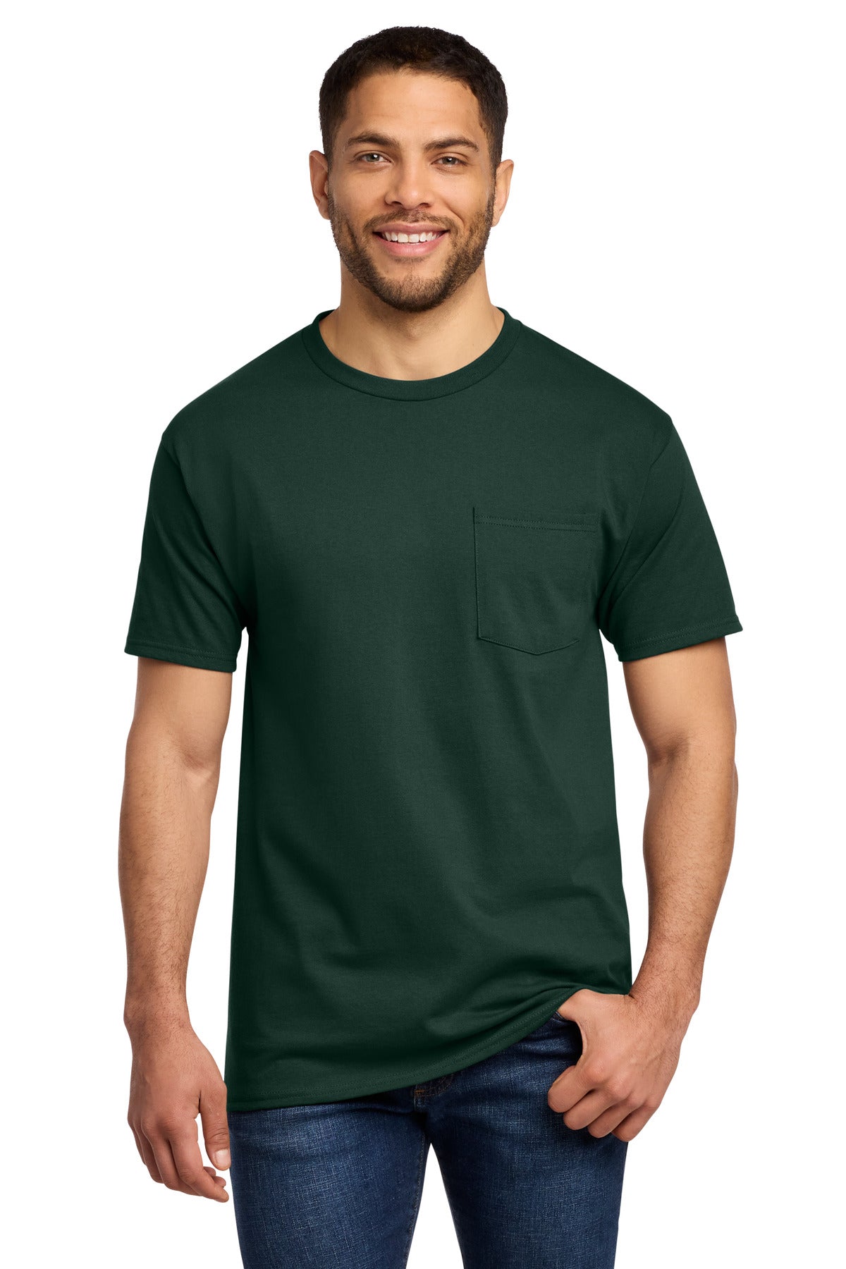 Port & Co Tall Essential Pocket Tee. PC61PT