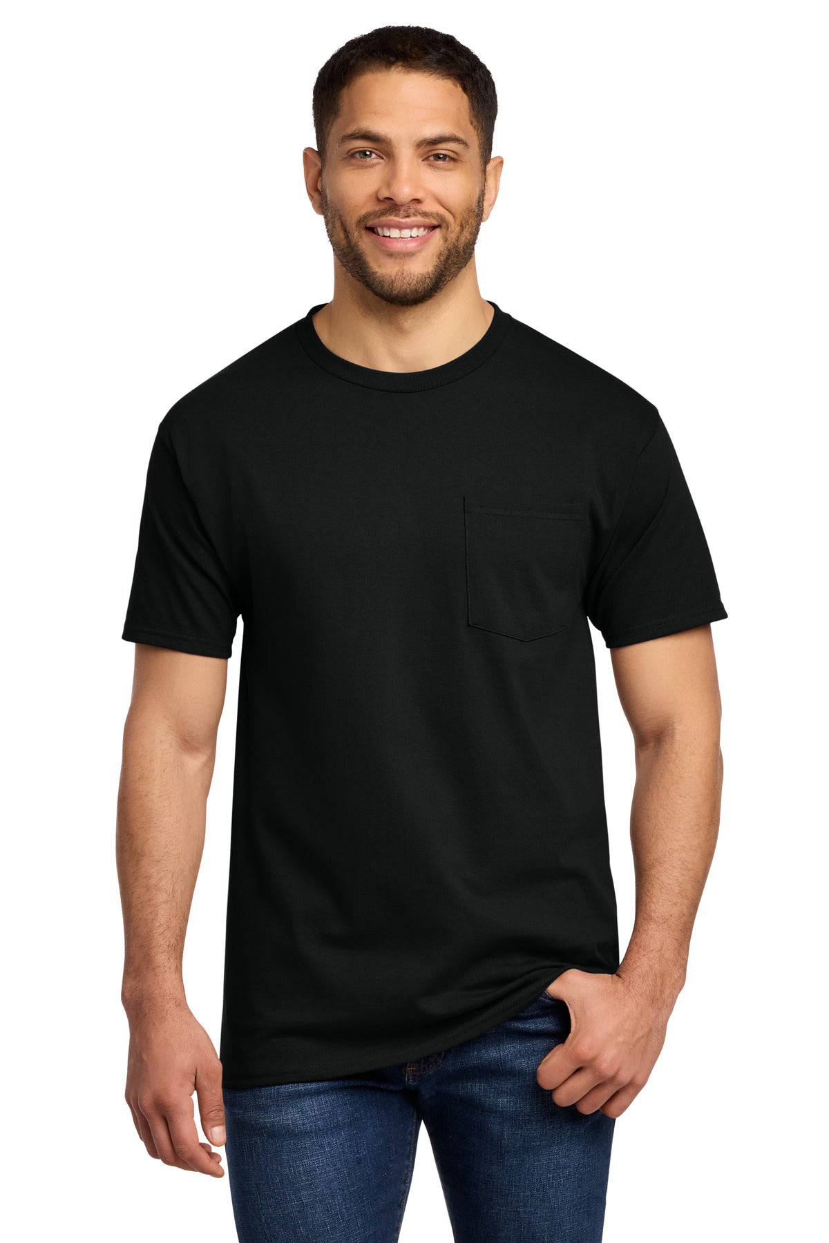 Port & Co Tall Essential Pocket Tee. PC61PT