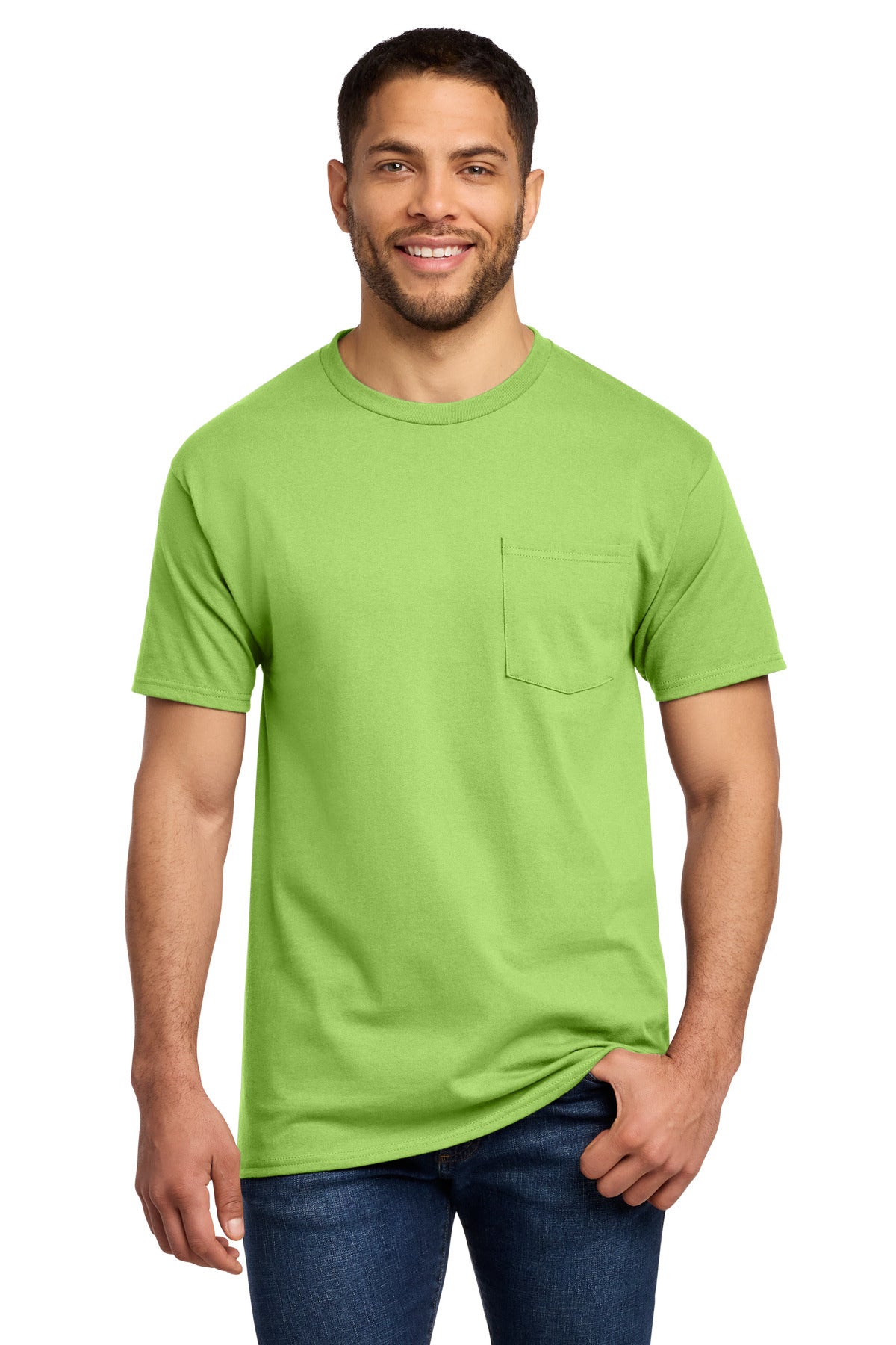 Port & Co Tall Essential Pocket Tee. PC61PT