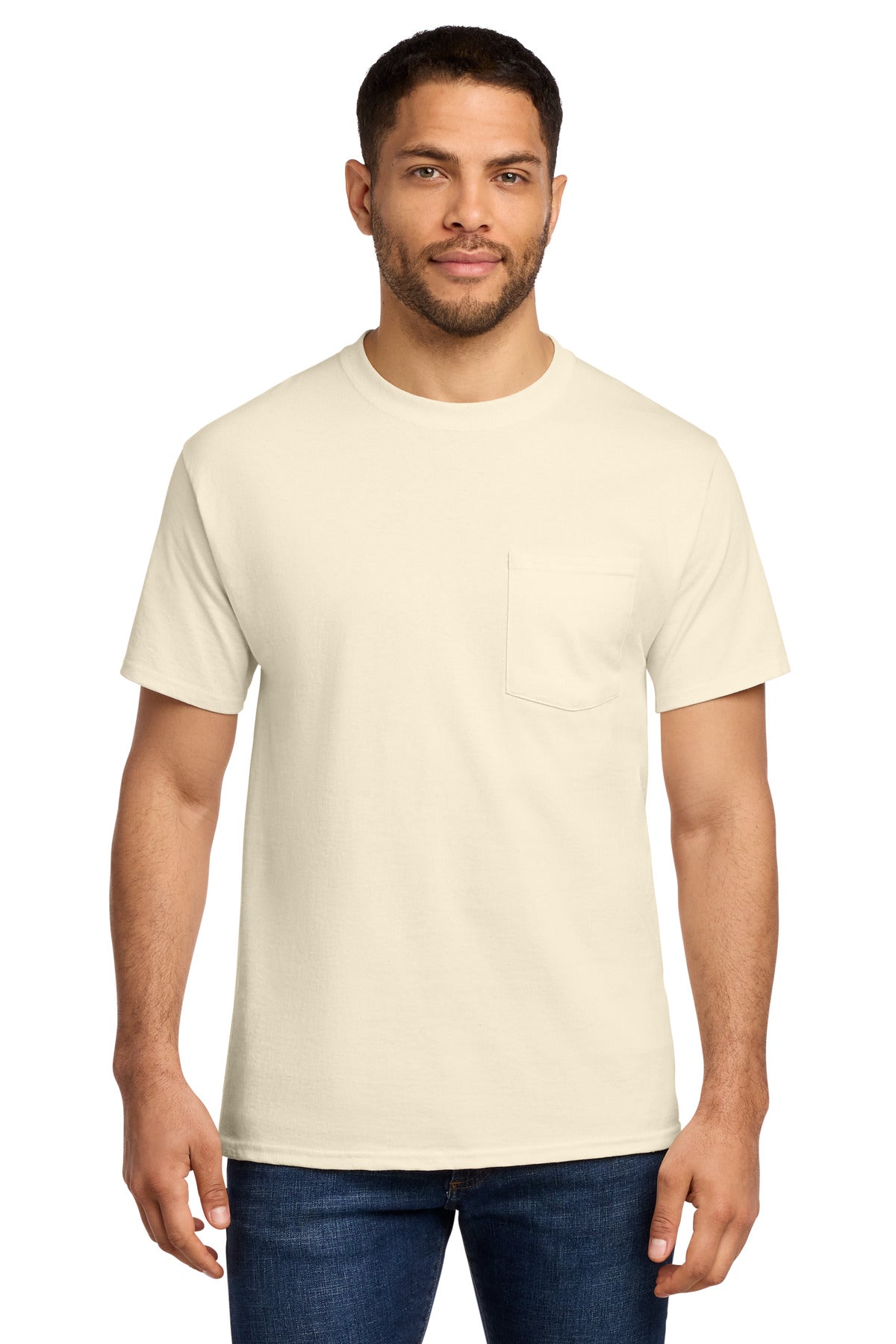 Port & Co Tall Essential Pocket Tee. PC61PT