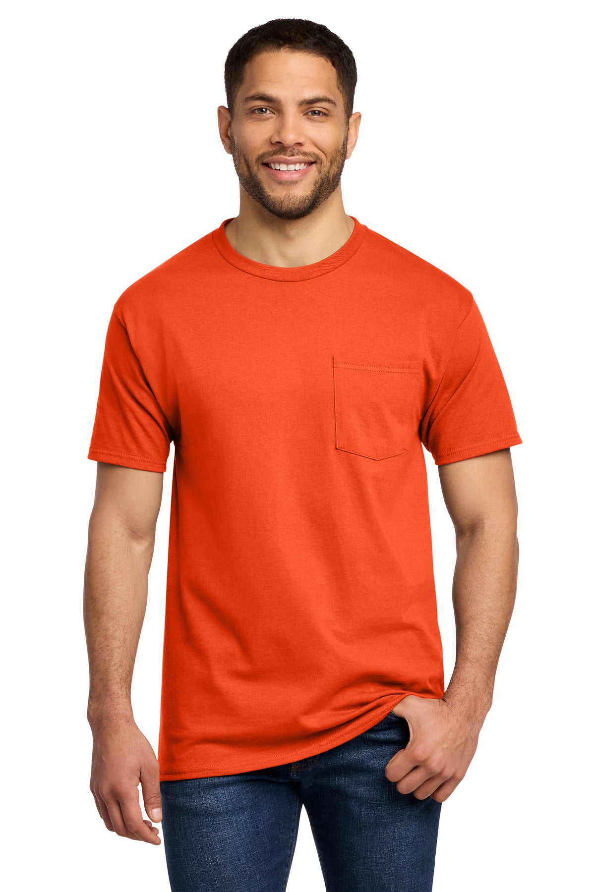 Port & Co Tall Essential Pocket Tee. PC61PT