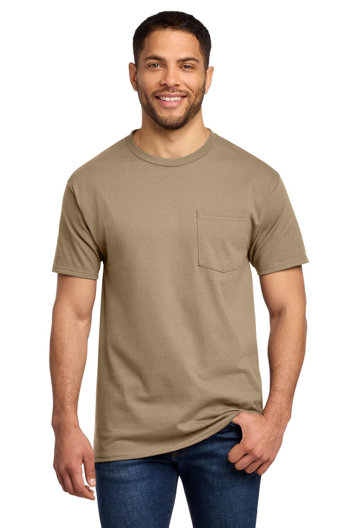 Port & Co Tall Essential Pocket Tee. PC61PT