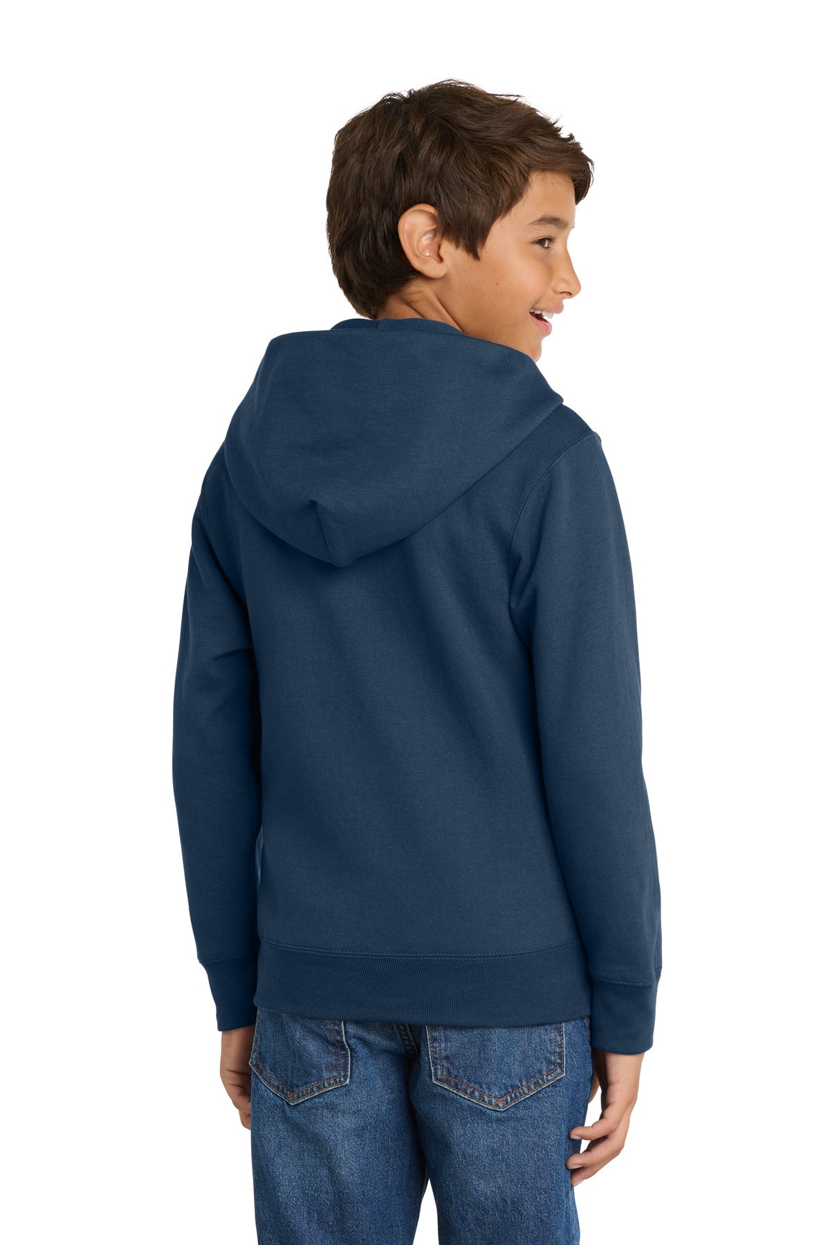 Port & Co Youth Core Fleece Full-Zip Hooded Sweatshirt PC78YZH