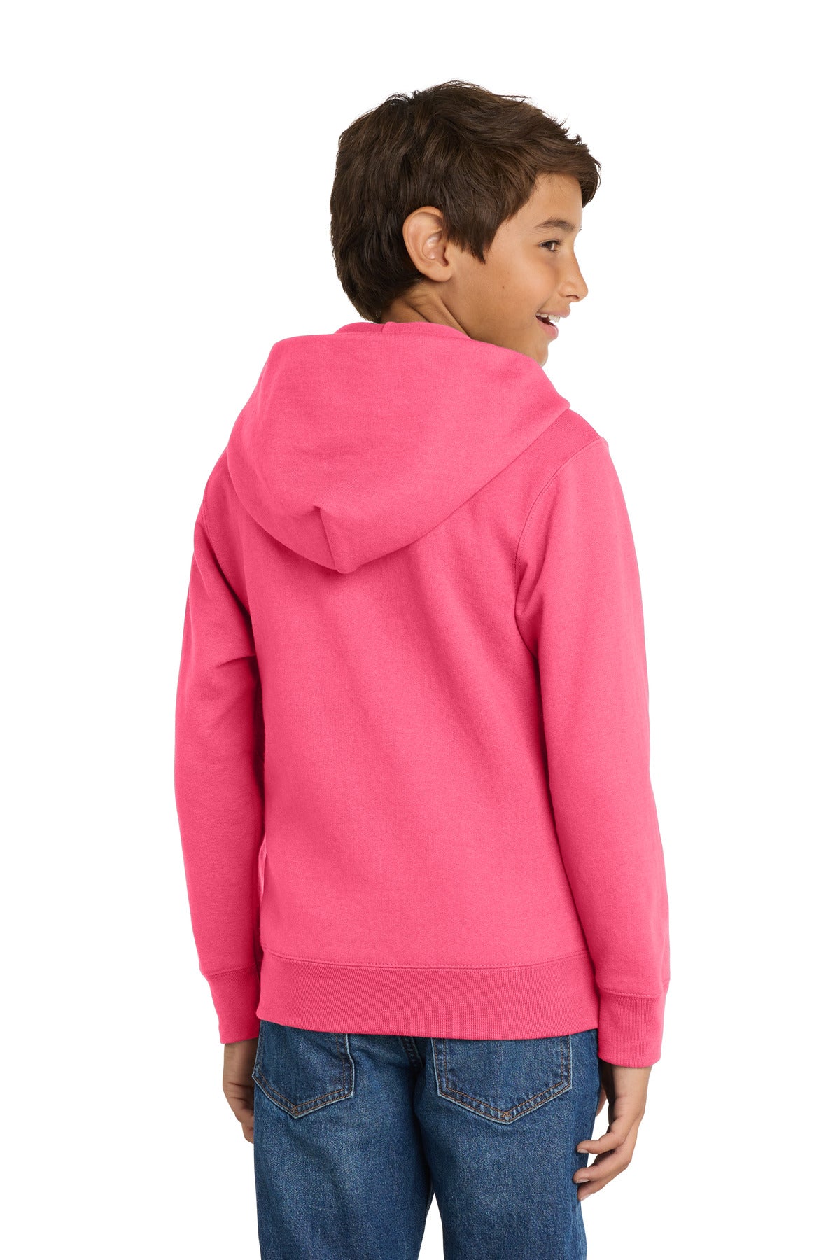 Port & Co Youth Core Fleece Full-Zip Hooded Sweatshirt PC78YZH