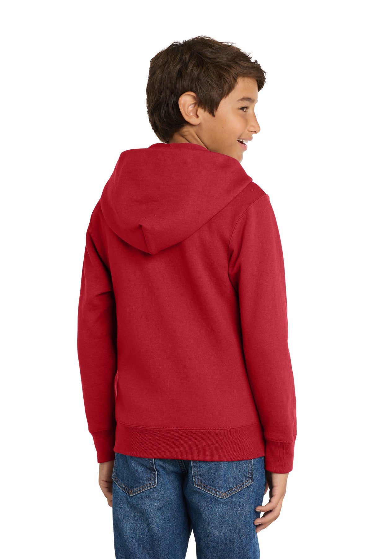 Port & Co Youth Core Fleece Full-Zip Hooded Sweatshirt PC78YZH