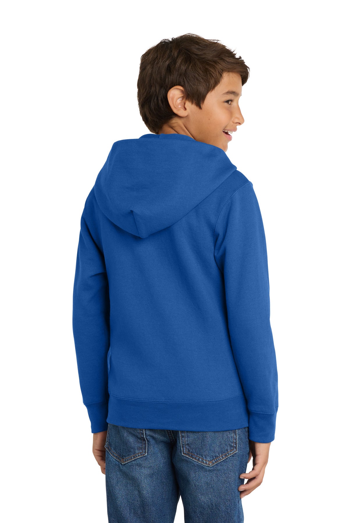 Port & Co Youth Core Fleece Full-Zip Hooded Sweatshirt PC78YZH