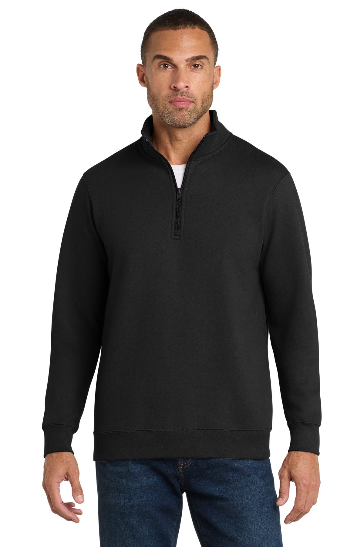 Port & Co Fan Favorite Fleece 1/4-Zip Pullover Sweatshirt. PC850Q
