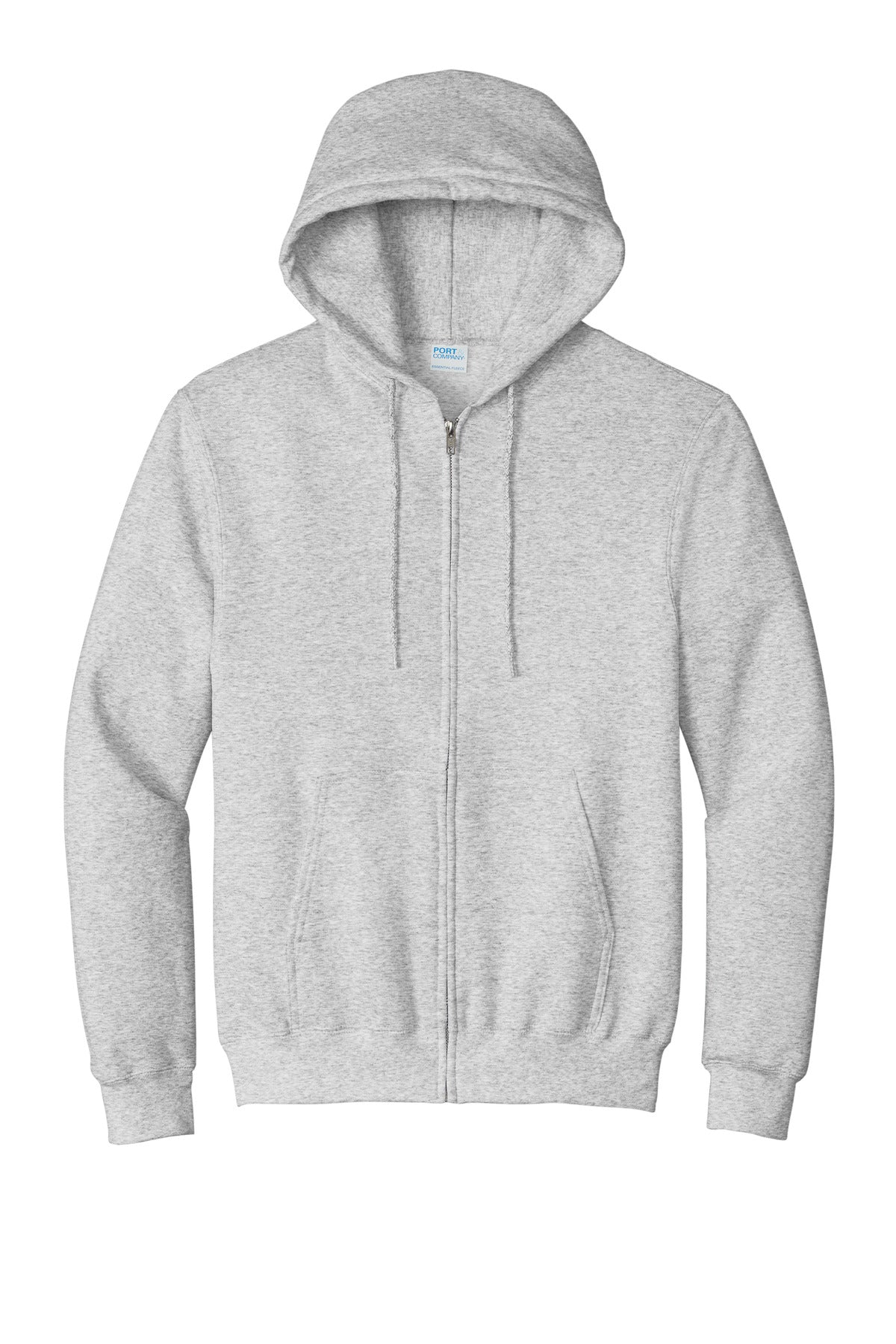 Port & Co Essential Fleece Full-Zip Hooded Sweatshirt. PC90ZH
