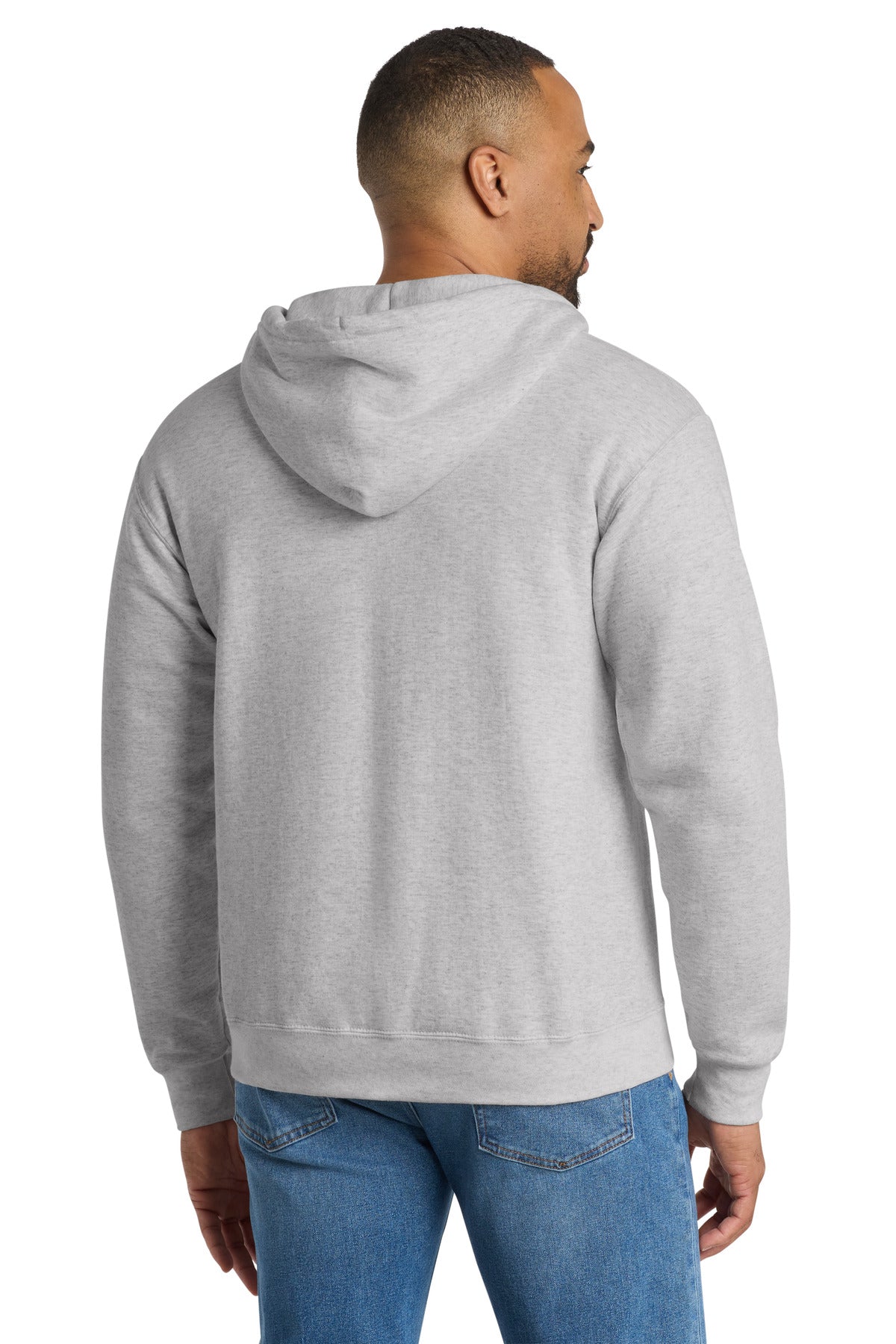 Port & Co Essential Fleece Full-Zip Hooded Sweatshirt. PC90ZH