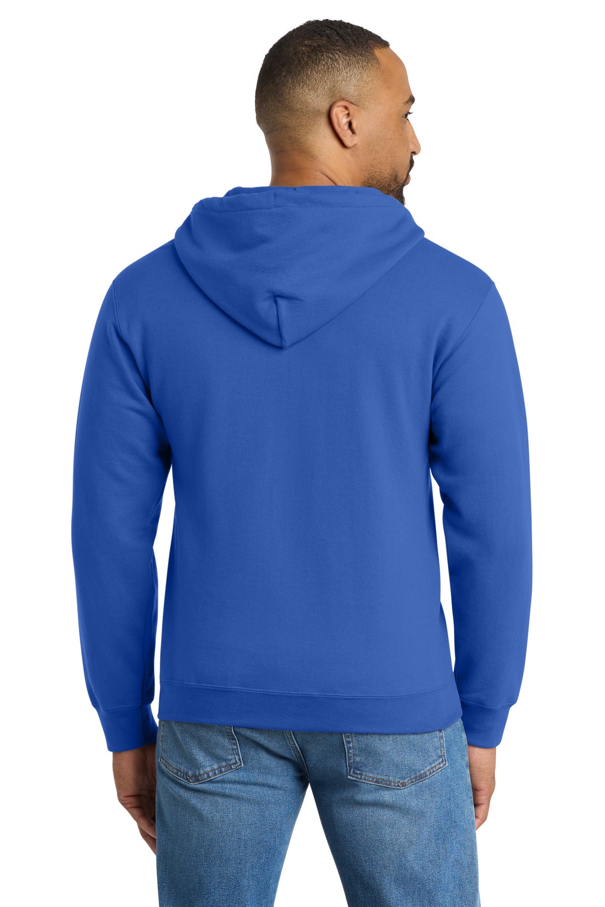 Port & Co Essential Fleece Full-Zip Hooded Sweatshirt. PC90ZH