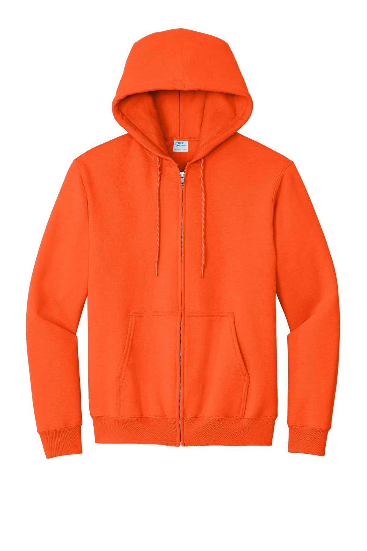 Port & Co Essential Fleece Full-Zip Hooded Sweatshirt. PC90ZH