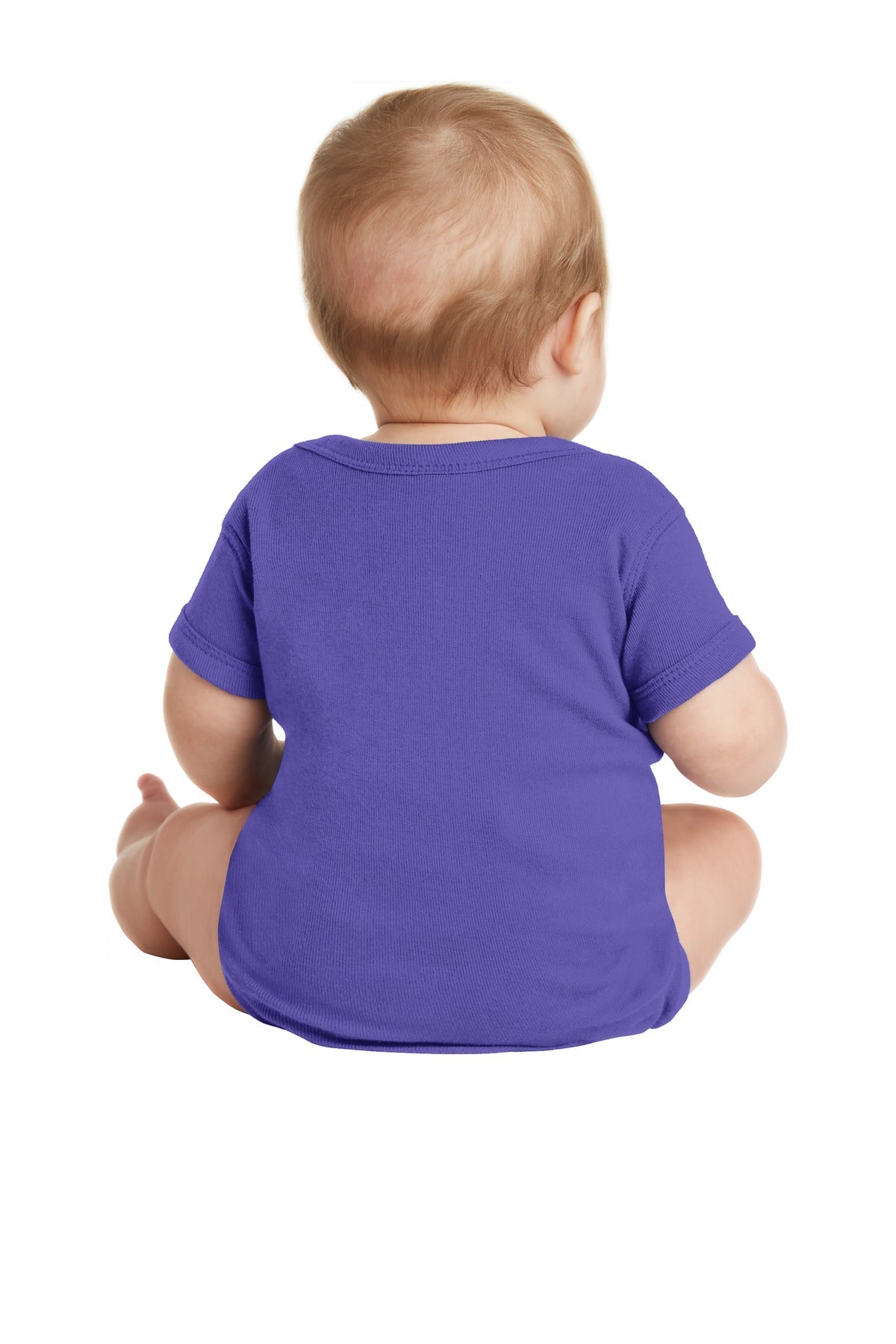 Rabbit Skins Infant Short Sleeve Baby Rib Bodysuit. RS4400