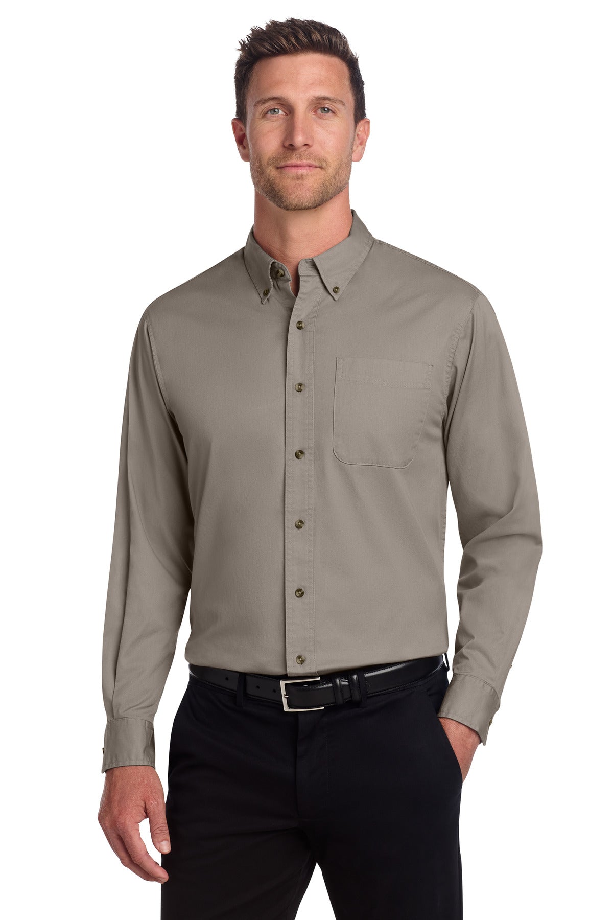 Port Authority Long Sleeve Twill Shirt. S600T