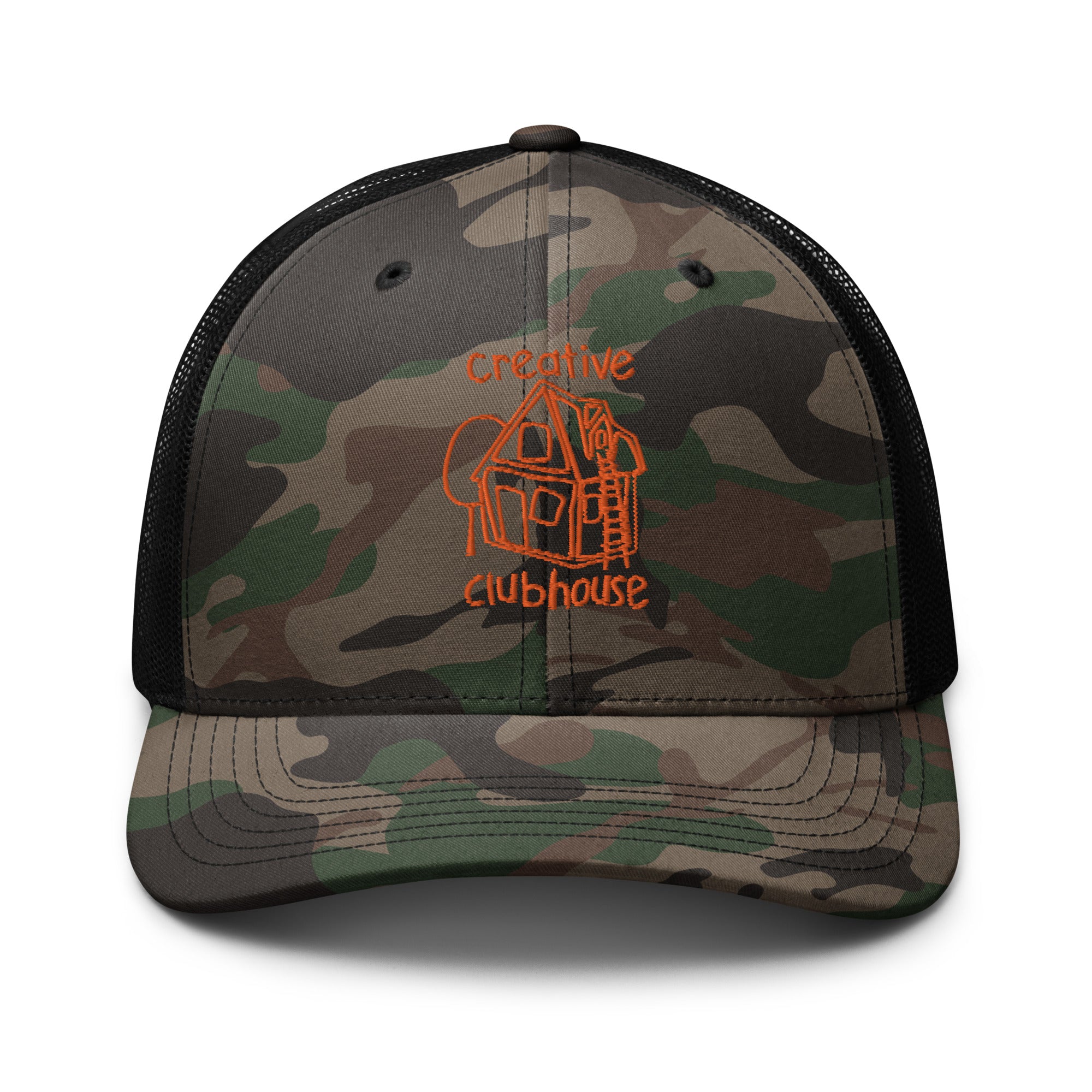 Camouflage trucker hat
