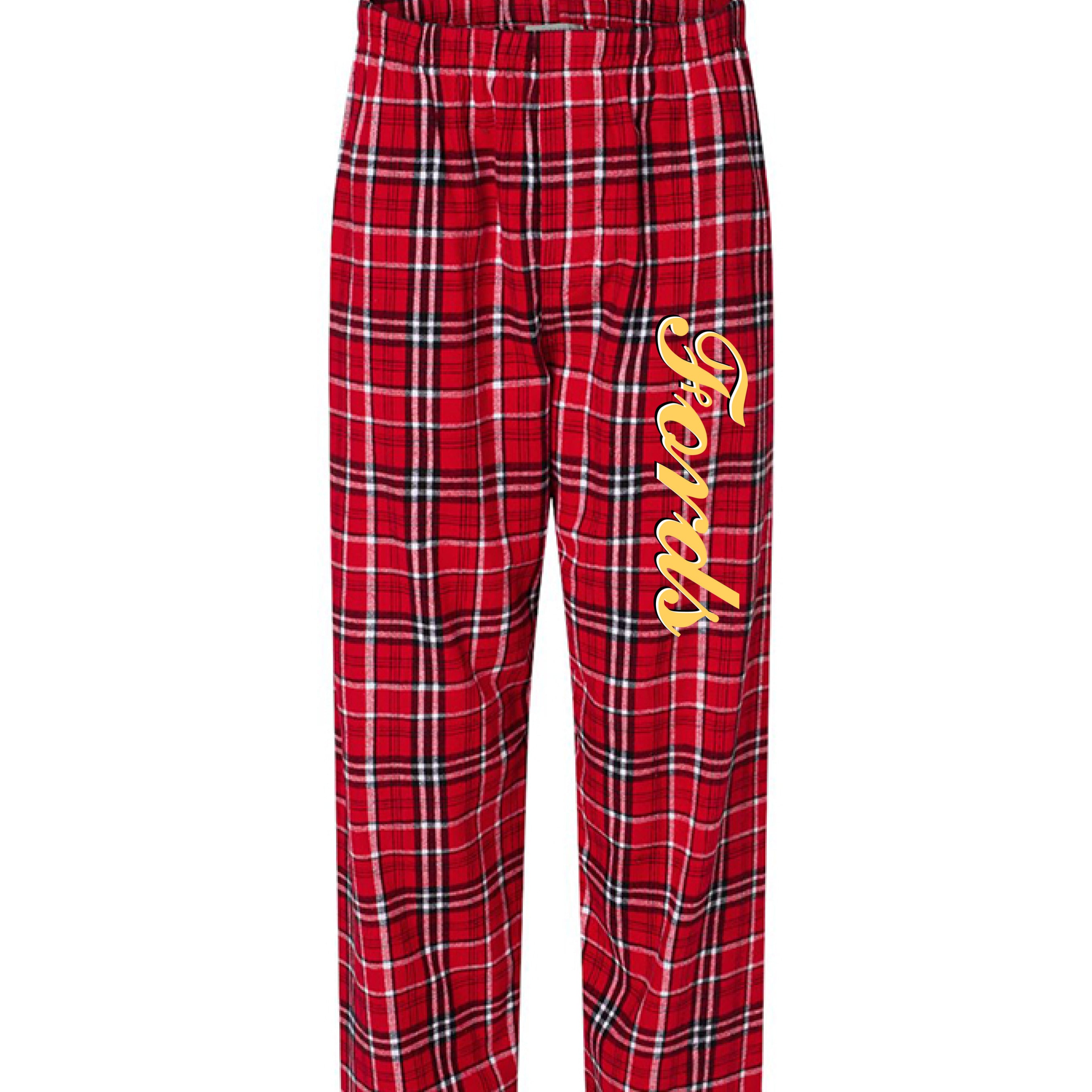 RED/ WHITE PLAID - FRONT