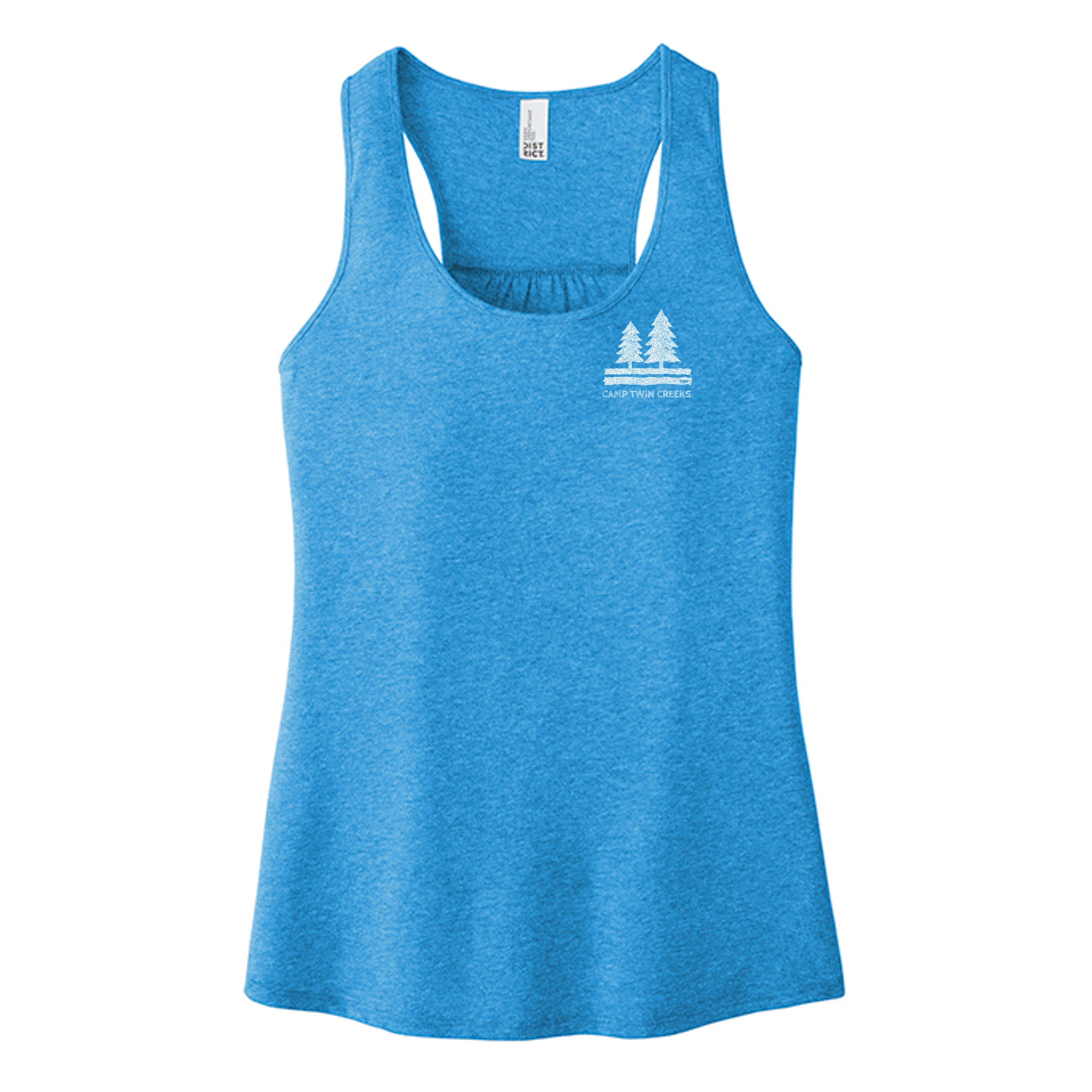 Heathered Bright Turquoise - DT6302 - FRONT