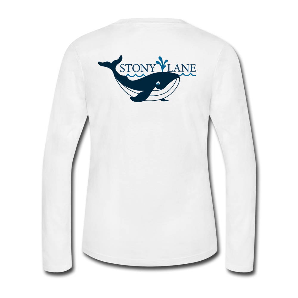 Women's Long Sleeve Jersey T-Shirt - white