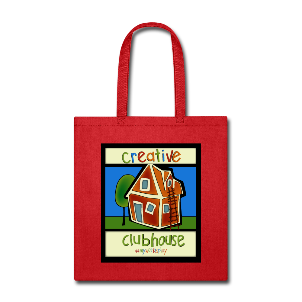 Clubhouse Tote Bag - red
