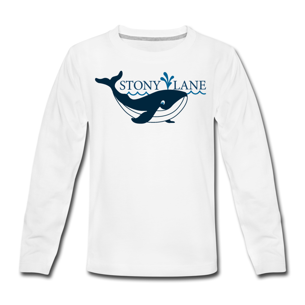 SL Kids' Premium Long Sleeve T-Shirt - white