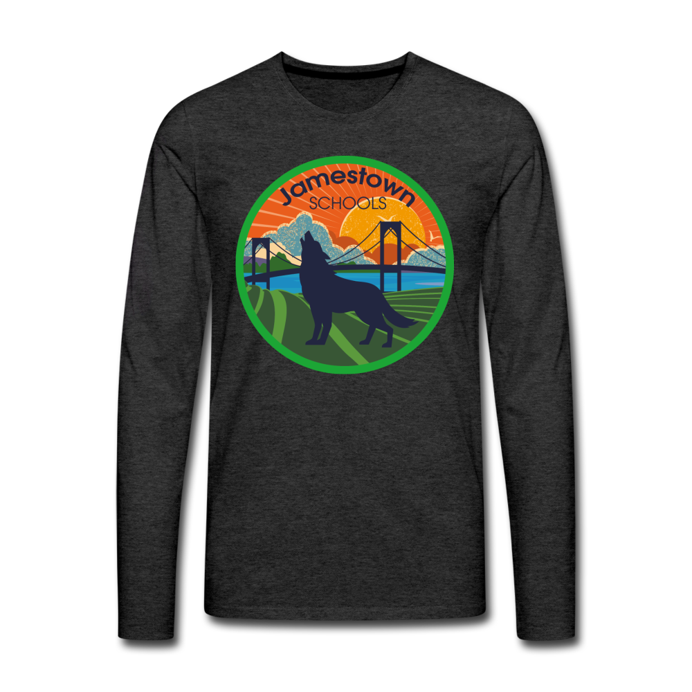 JS Men's Premium Long Sleeve T-Shirt - charcoal grey
