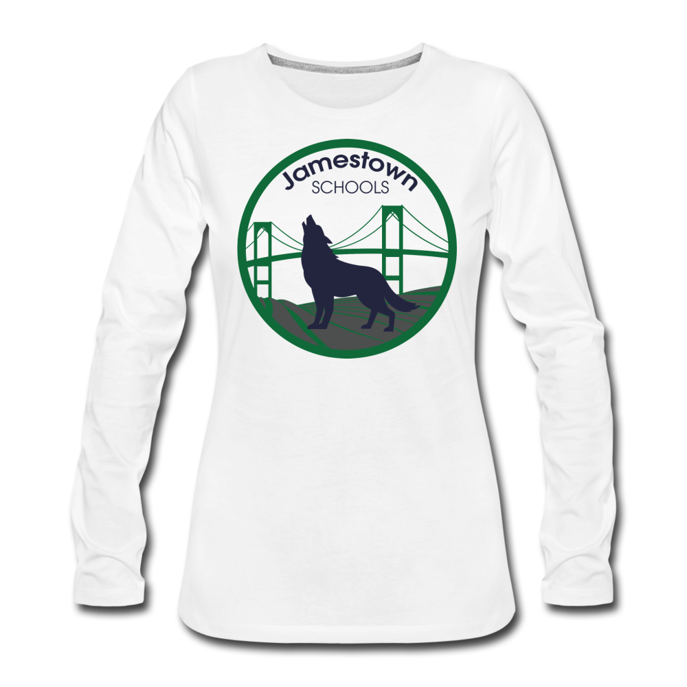 JS Women's Premium Long Sleeve T-Shirt - white
