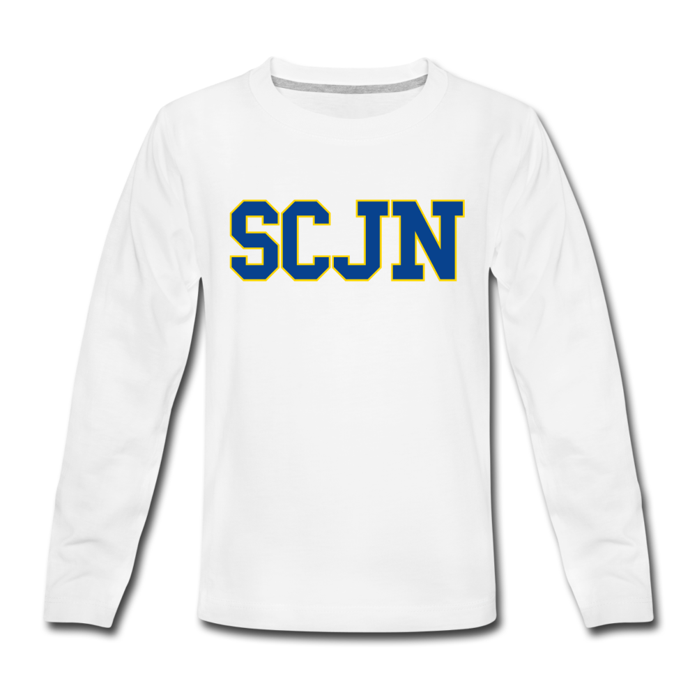 Kids' Premium Long Sleeve T-Shirt - white