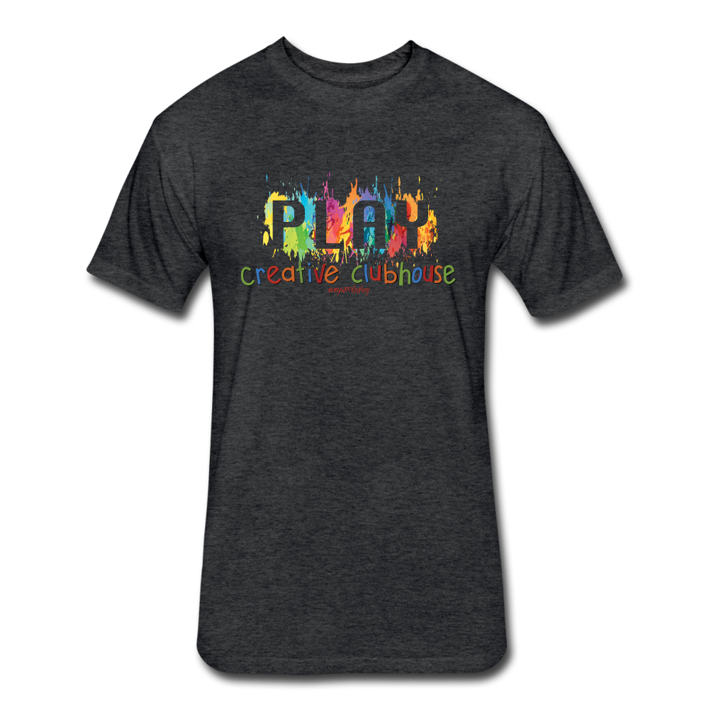 Clubhouse Adult Fitted Cotton/Poly T-Shirt by Next Level - heather black